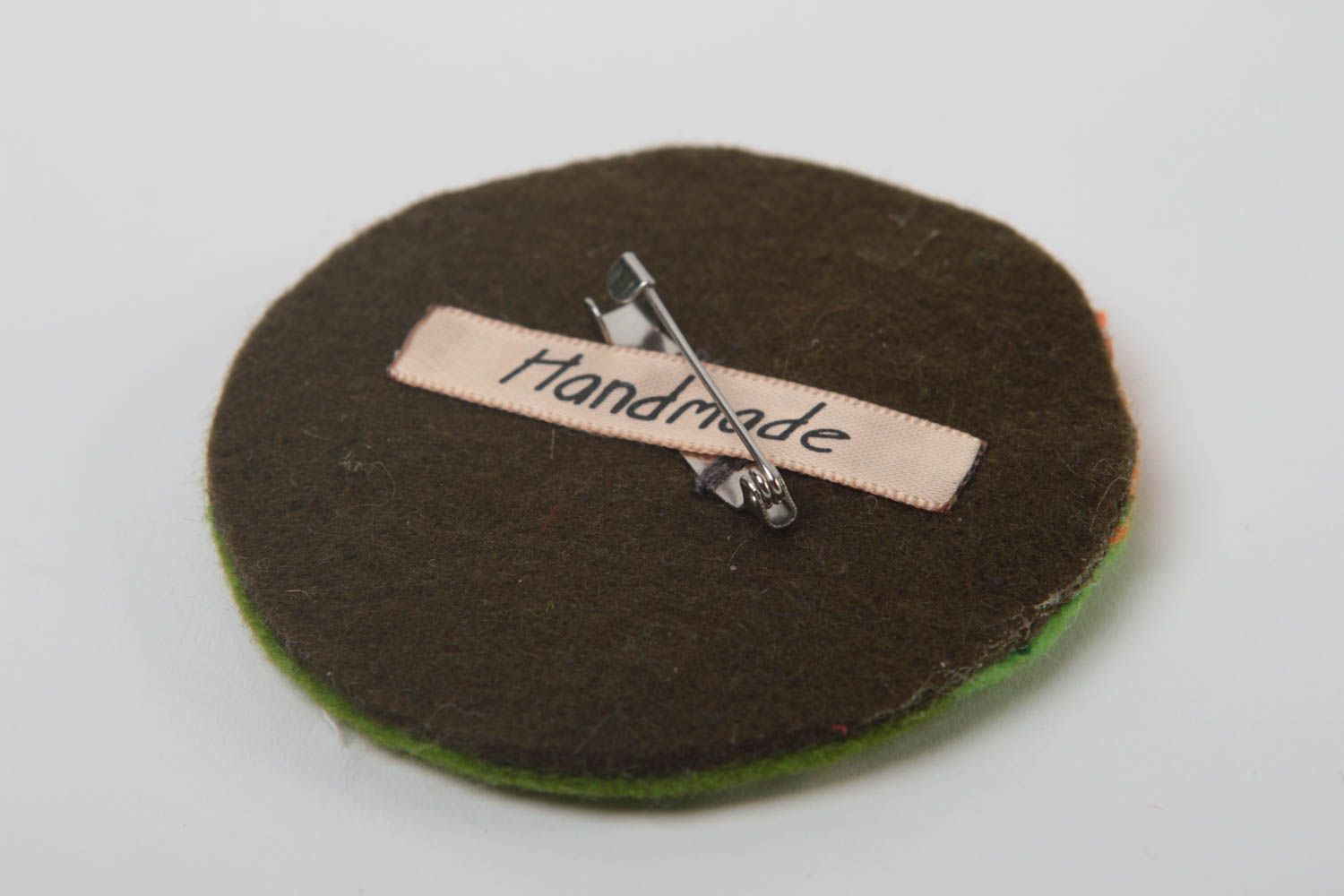 Handmade designer brooch stylish summer accessory embroidered brooch gift photo 4