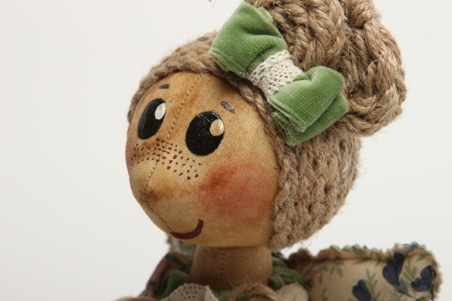 Кукла ручной работы кукла из ткани авторская кукла из хлопка и бязи тонированная фото 3