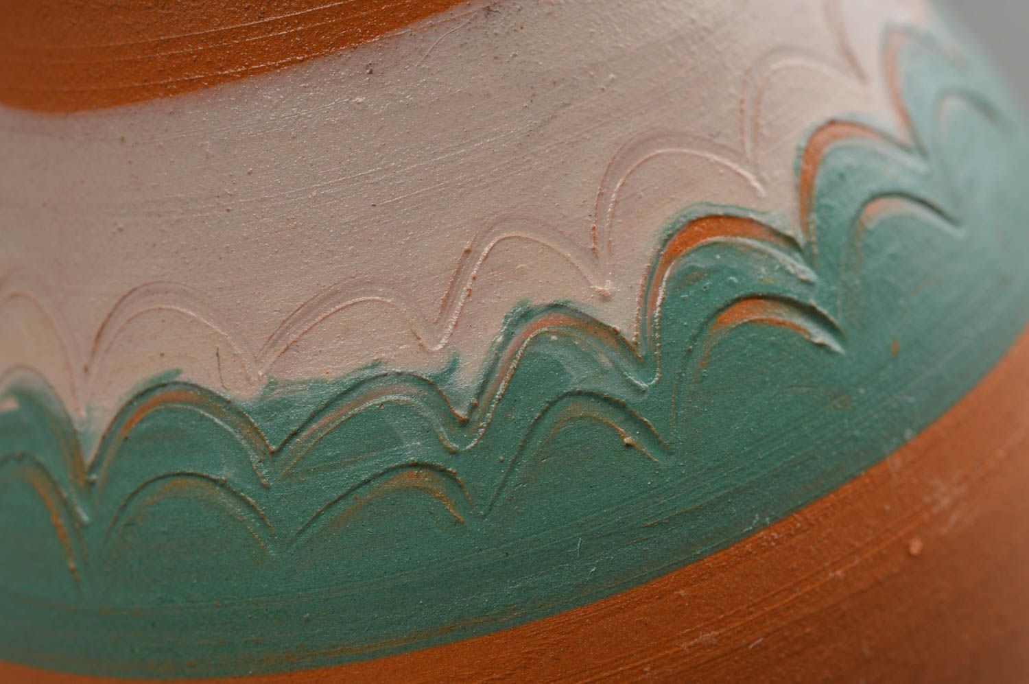 Декоративная керамическая ваза ручной работы из глины авторская для интерьера  фото 5