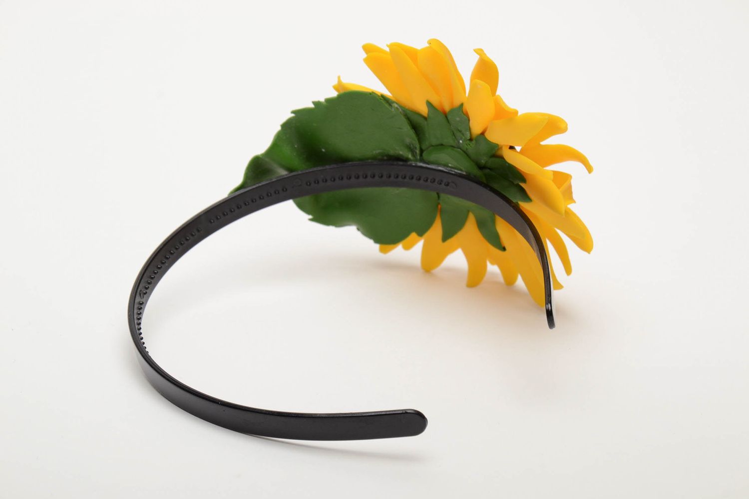 Polymer clay flower headband photo 3