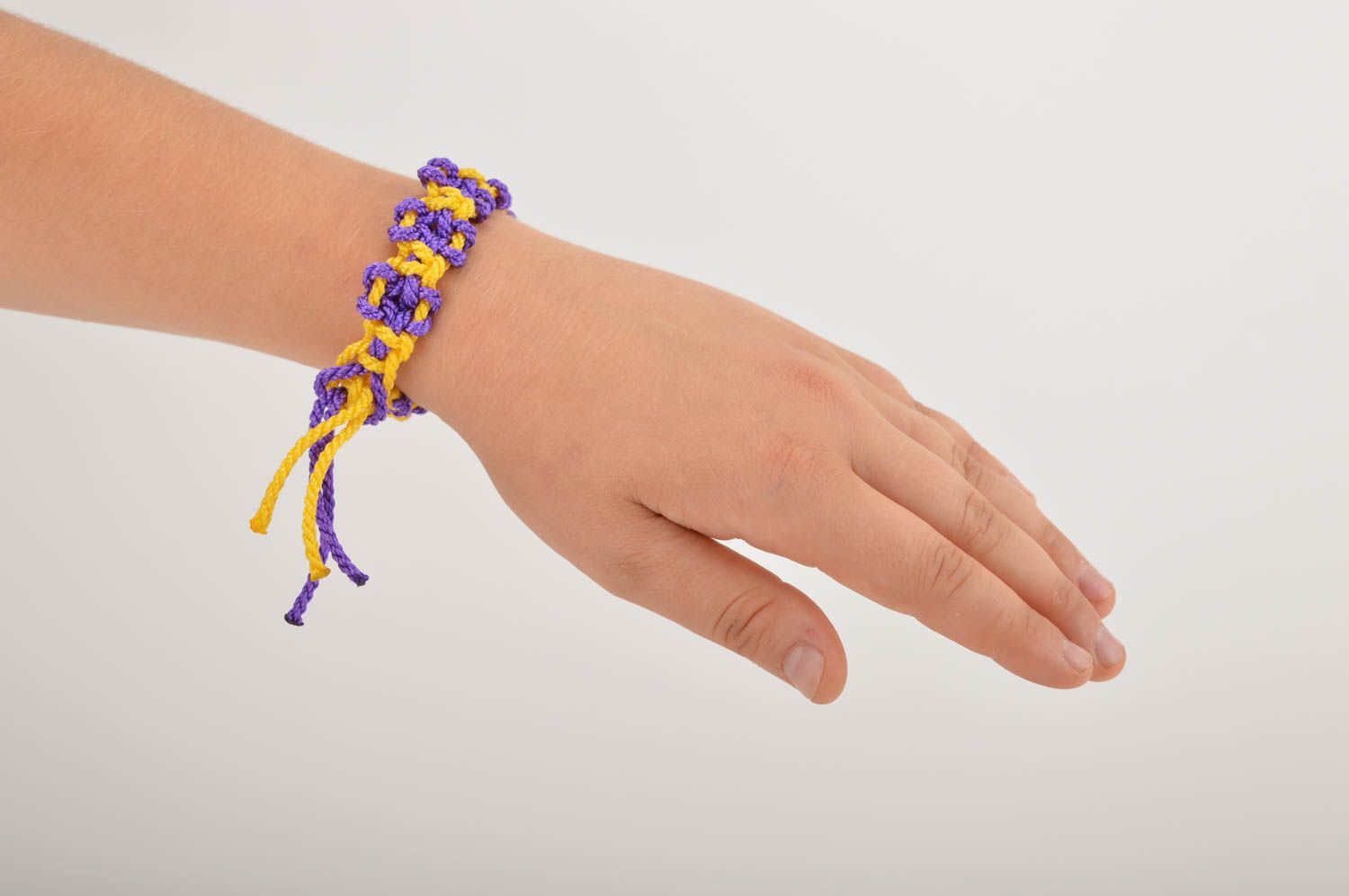 Stylish handmade bracelet designs woven cord bracelet artisan jewelry designs photo 5