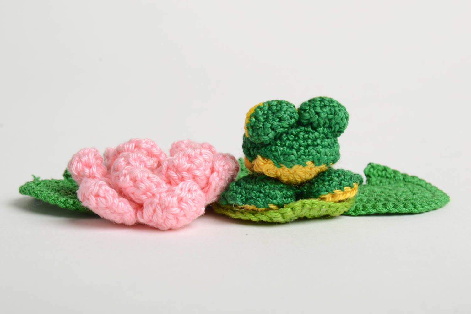 Frosch Spielzeug handmade Stoff Kuscheltier Spielzeug für Kinder grün rosa foto 3