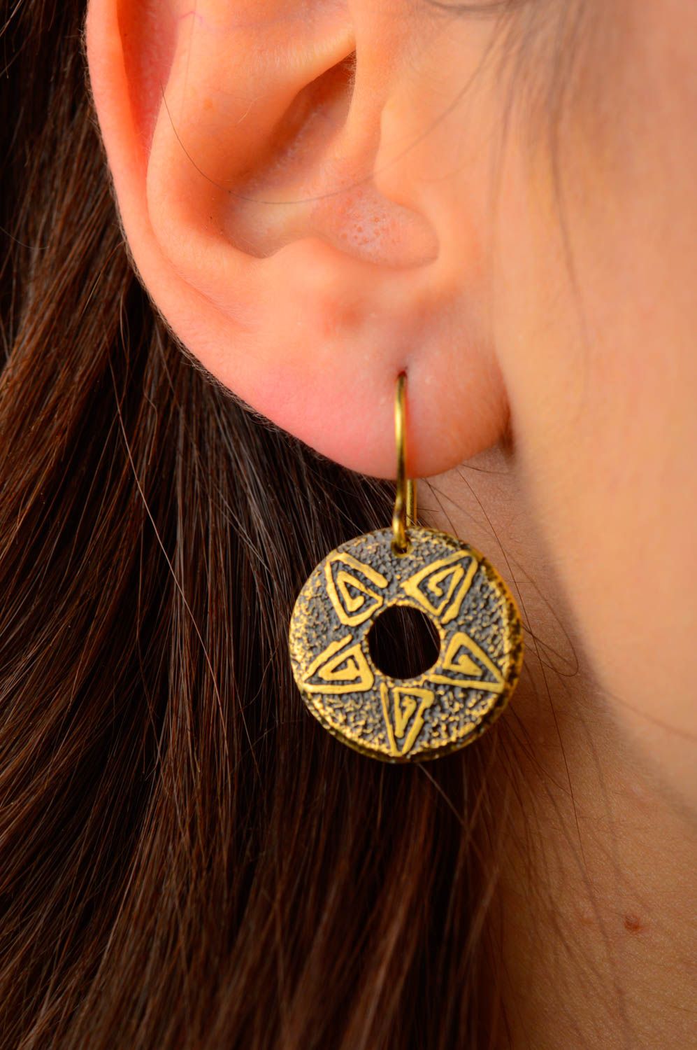 Handmade metal earrings unusual cute earrings fashion trends gifts for her photo 2
