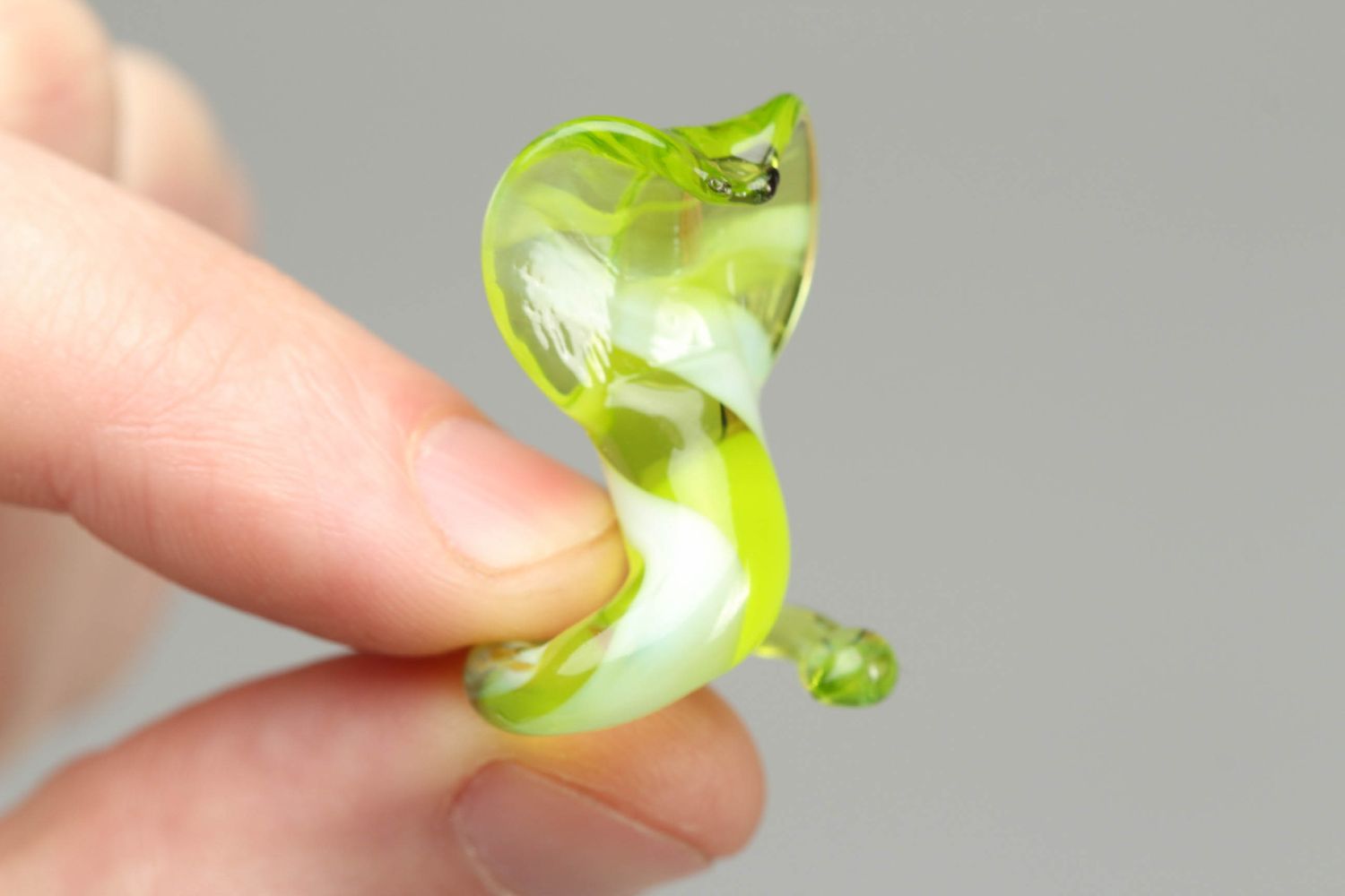 Small glass figurine Snake photo 4