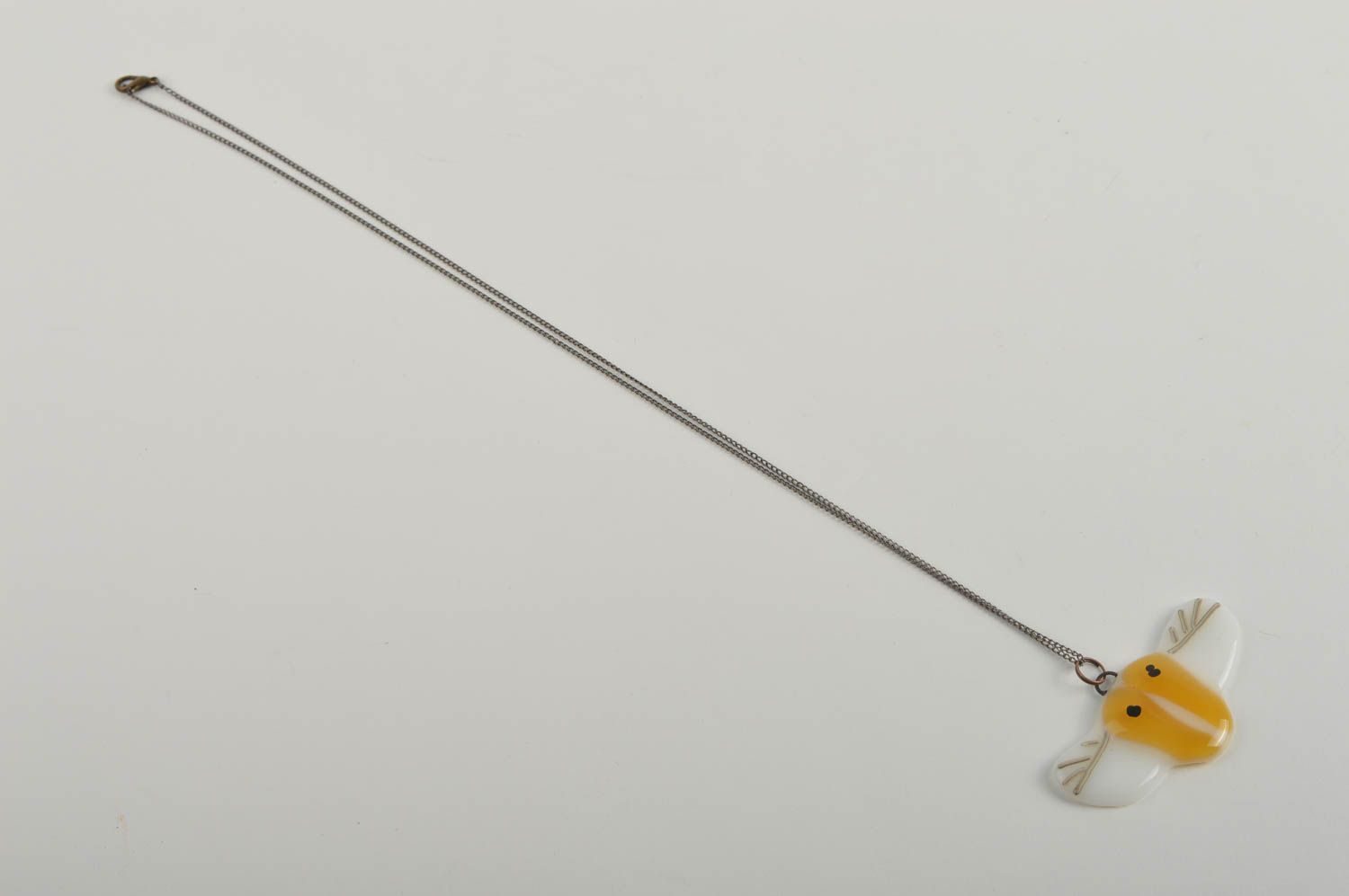 Ketten Anhänger handgefertigt Glasfusing Schmuck Halskette mit Anhänger foto 3