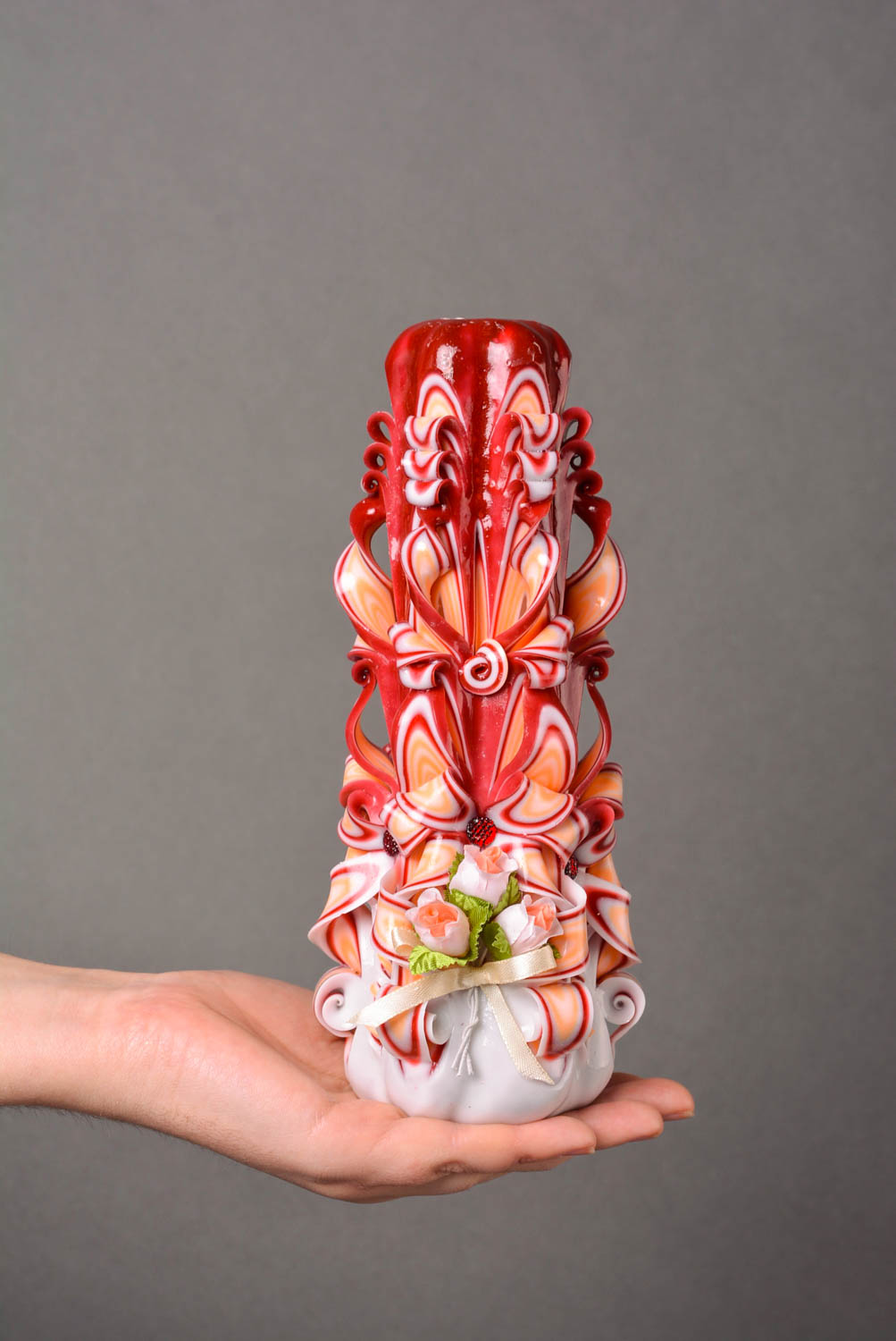 Handmade buntes Teelicht Kerze aus Paraffin originelles Geschenk süße Dekoidee foto 3