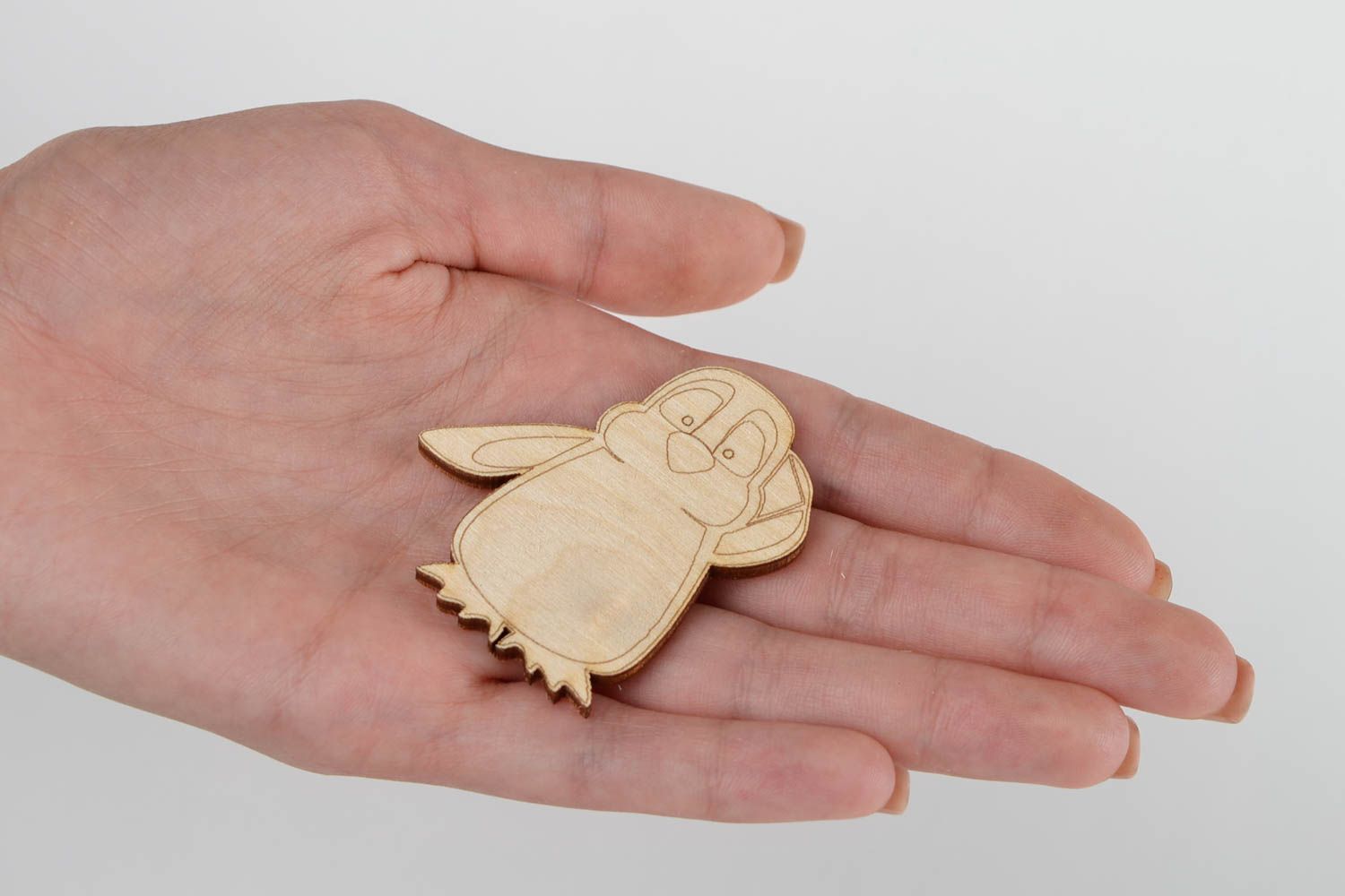 Handmade Figur zum Bemalen Holz Rohling Miniatur Figur Decoupage schön hübsch foto 2