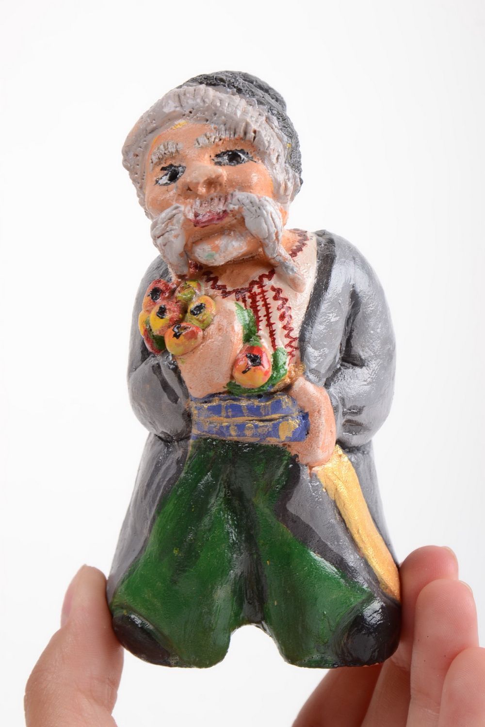 Figurine céramique peinte décorative Cosaque faite main cadeau original photo 5