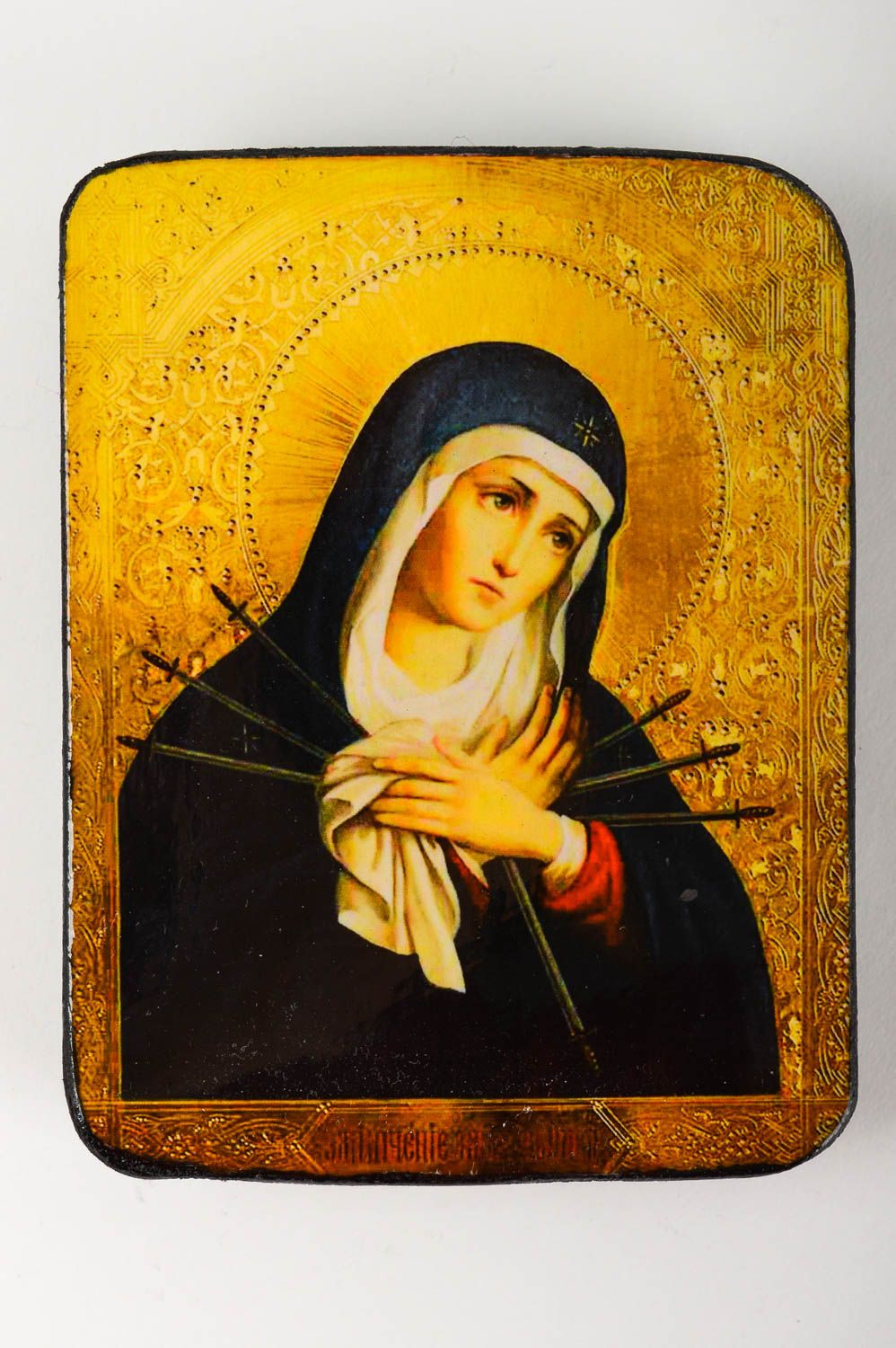 Икона ручной работы деревянная икона красивая небольшая православная икона фото 2