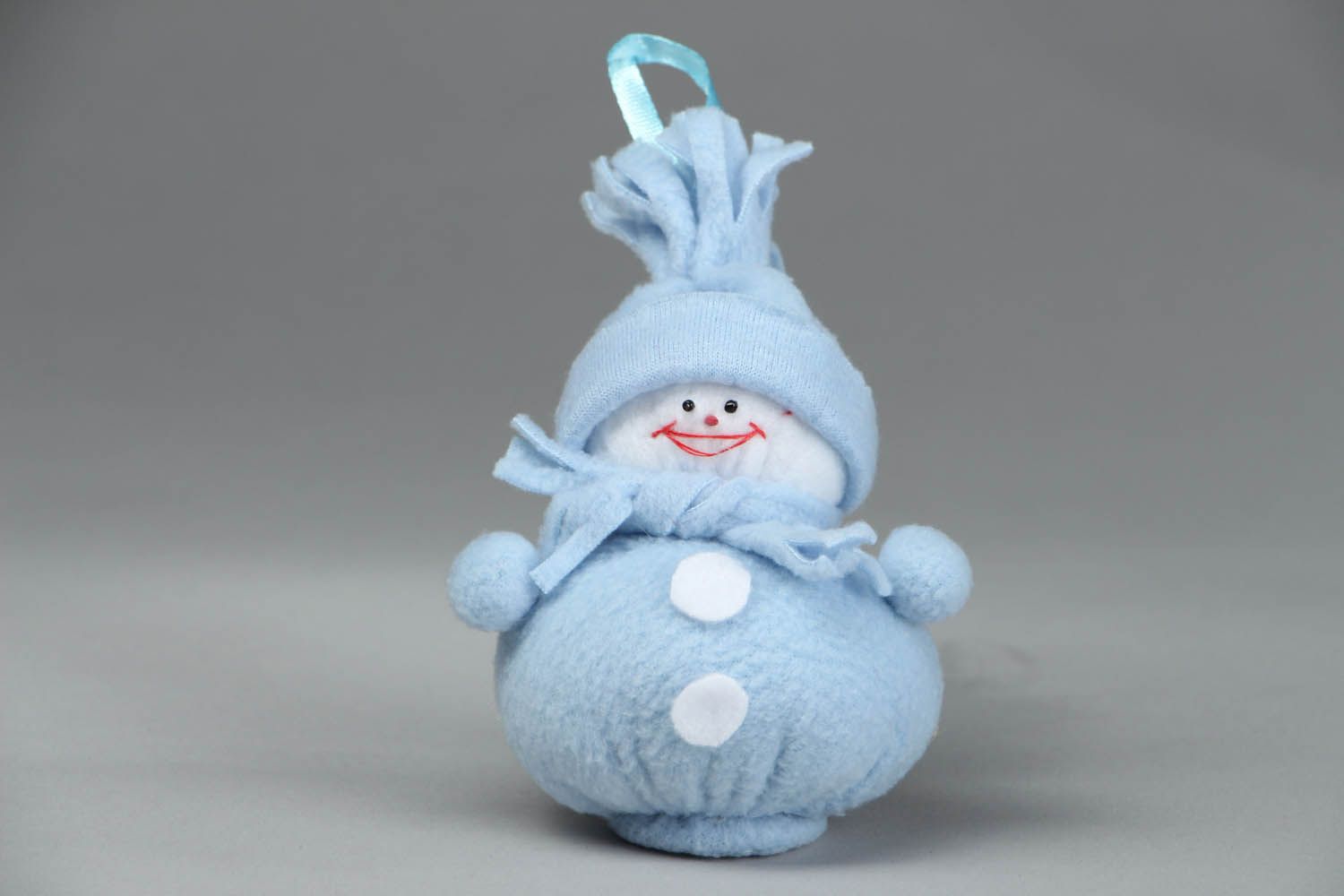 Мягкая игрушка из флиса Снеговик фото 1