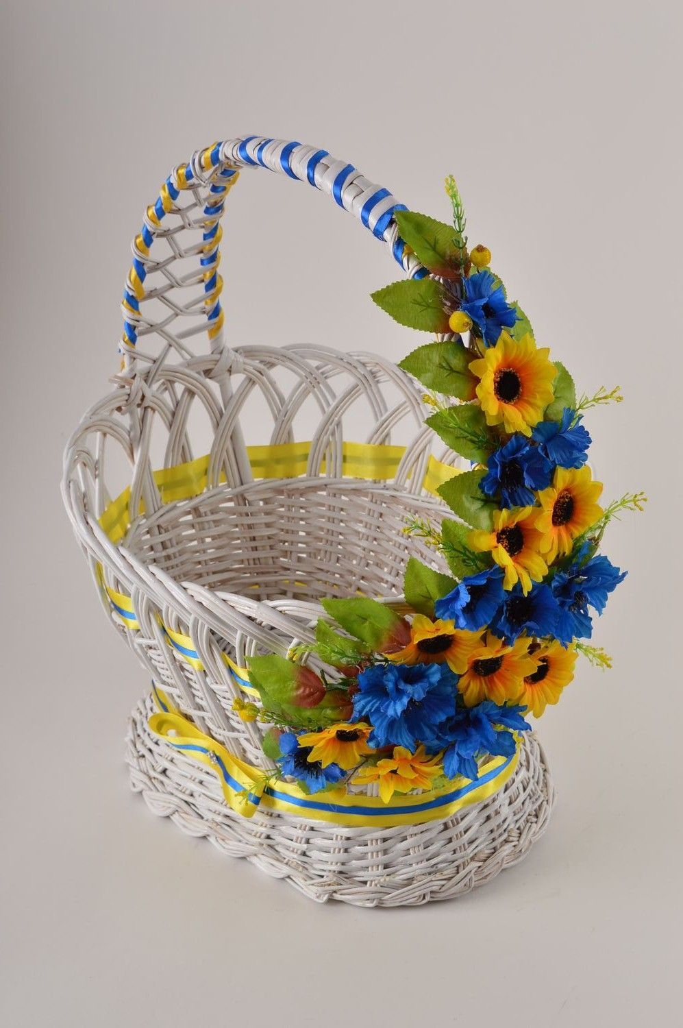 Handmade woven cute basket designer interior basket cute home element photo 3