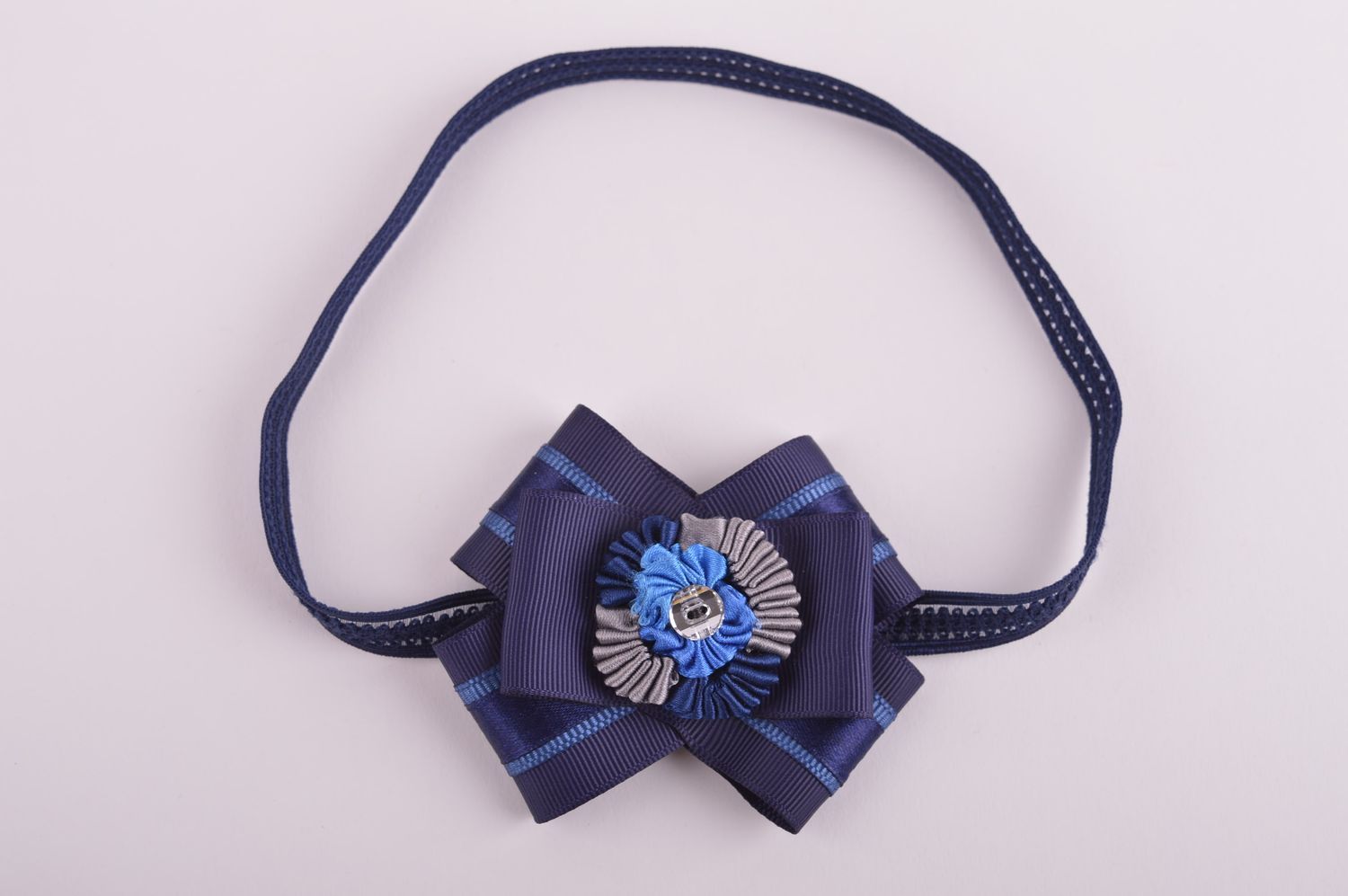 Handmade headband designer evening hair accessory ribbon headband for women photo 5