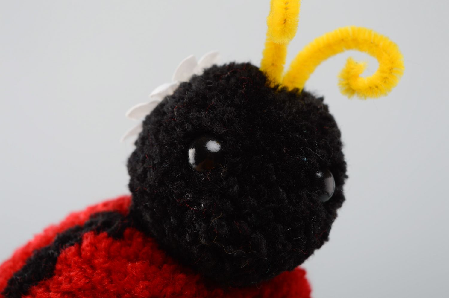 Pompom soft toy ladybird photo 2