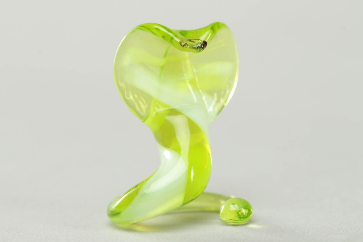 Small glass figurine Snake photo 1
