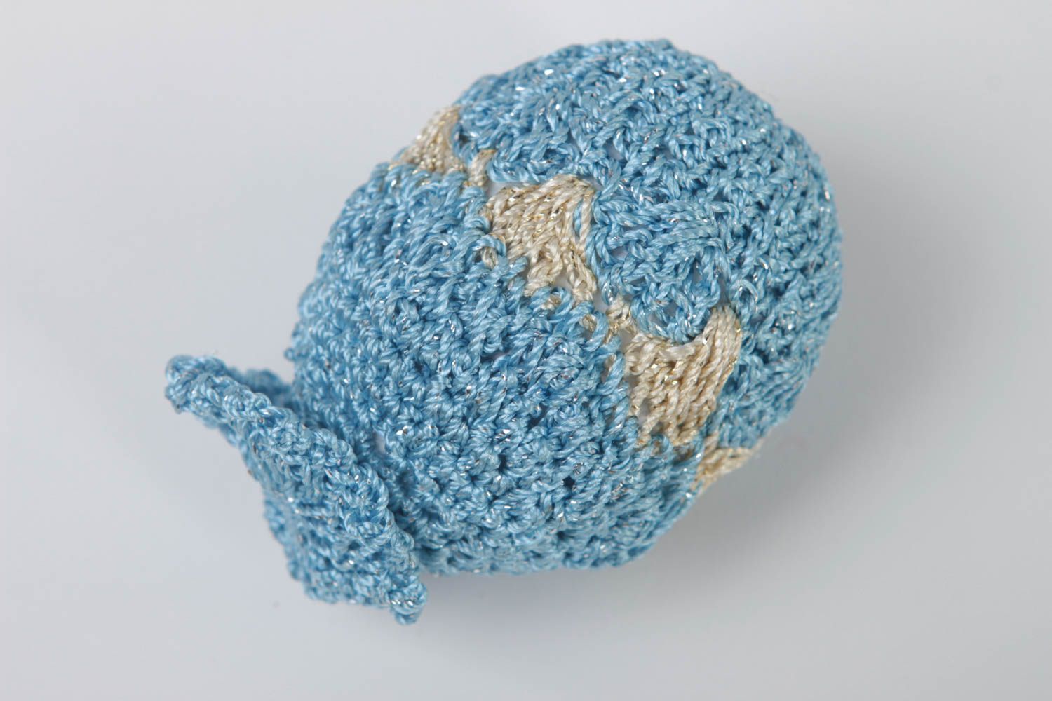 Пасхальное яйцо ручной работы украшение на Пасху пасхальный декор голубое фото 4