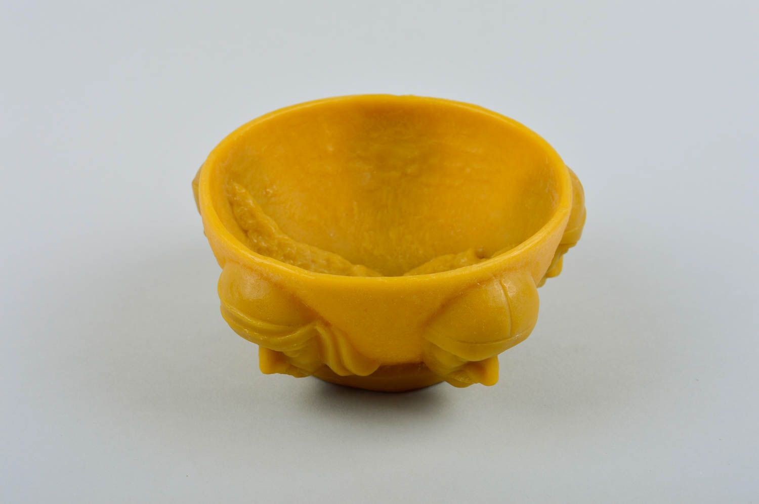 Handmade runde Schüssel aus Bienenwachs Öko Geschirr Küchen Deko mit Muster foto 7