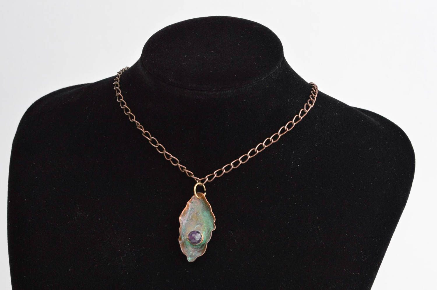 Handmade jewelry copper jewelry female pendant neck accessory copper accessory photo 1