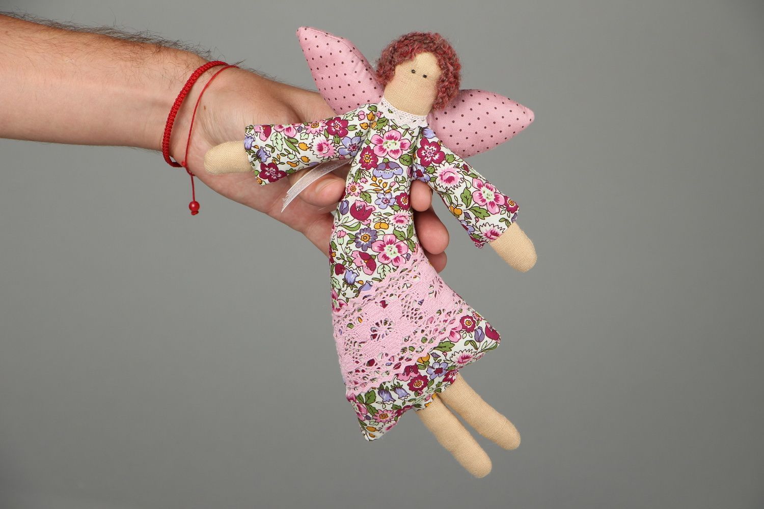 Интерьерная кукла мягкая Цветочный ангел фото 4