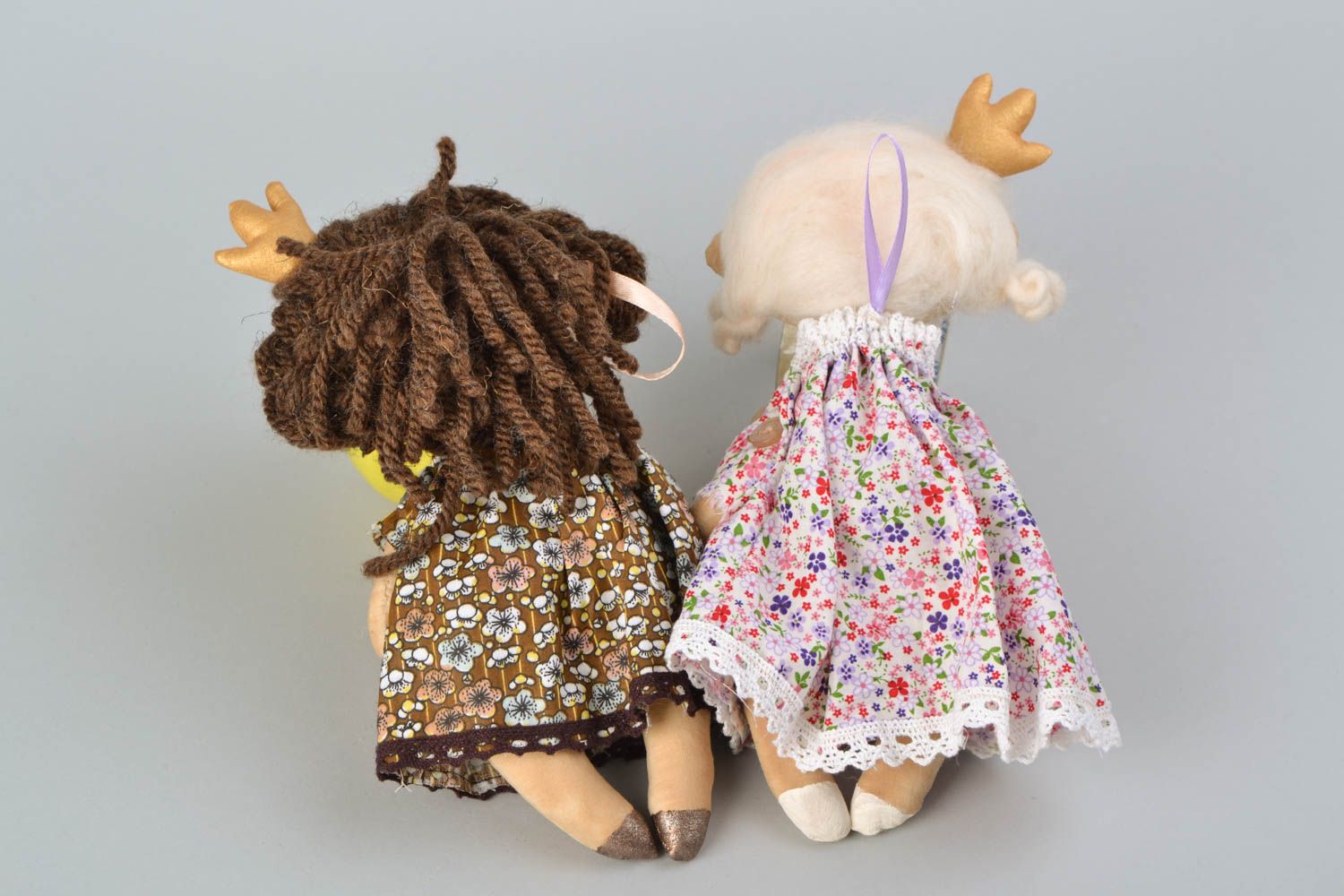 Set of handmade fabric dolls Princesses photo 4