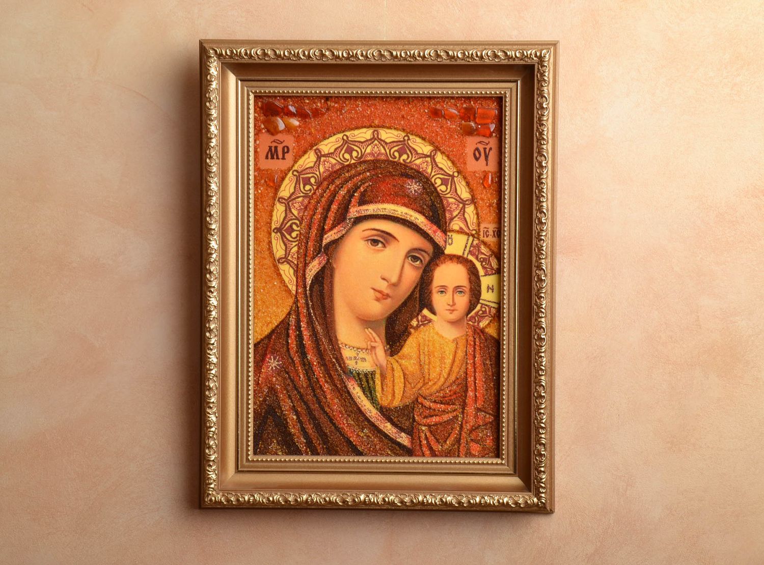 Православная икона Казанской Божьей Матери фото 2