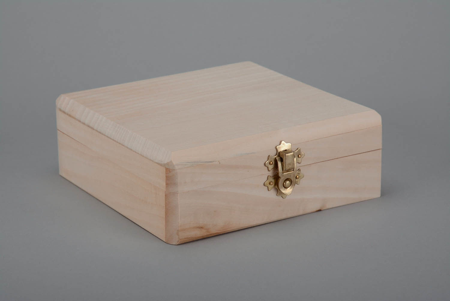 Wooden blank box for creative work photo 1