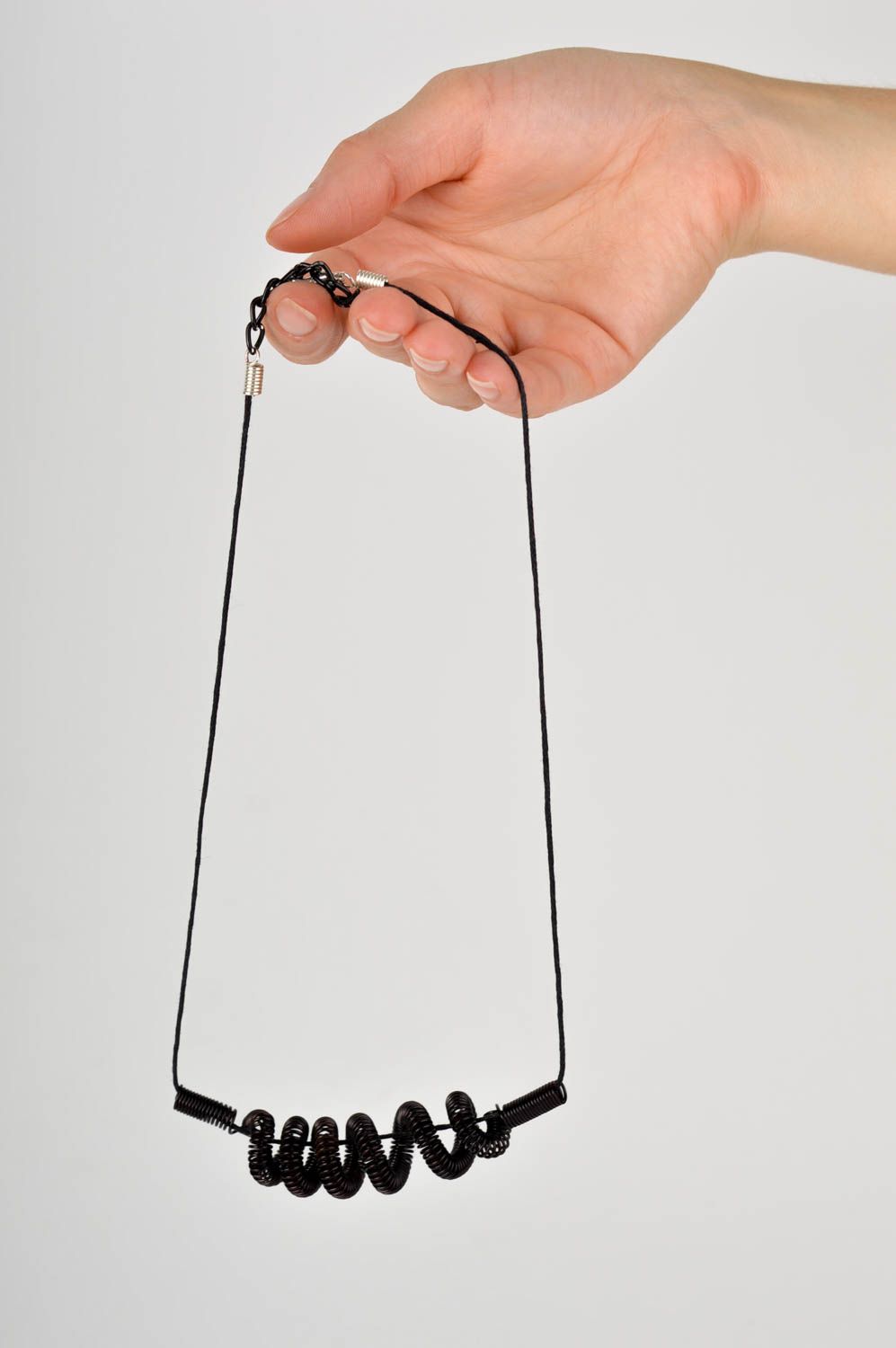 Handmade cord pendant design metal pendant fashion neck accessories for girls photo 5