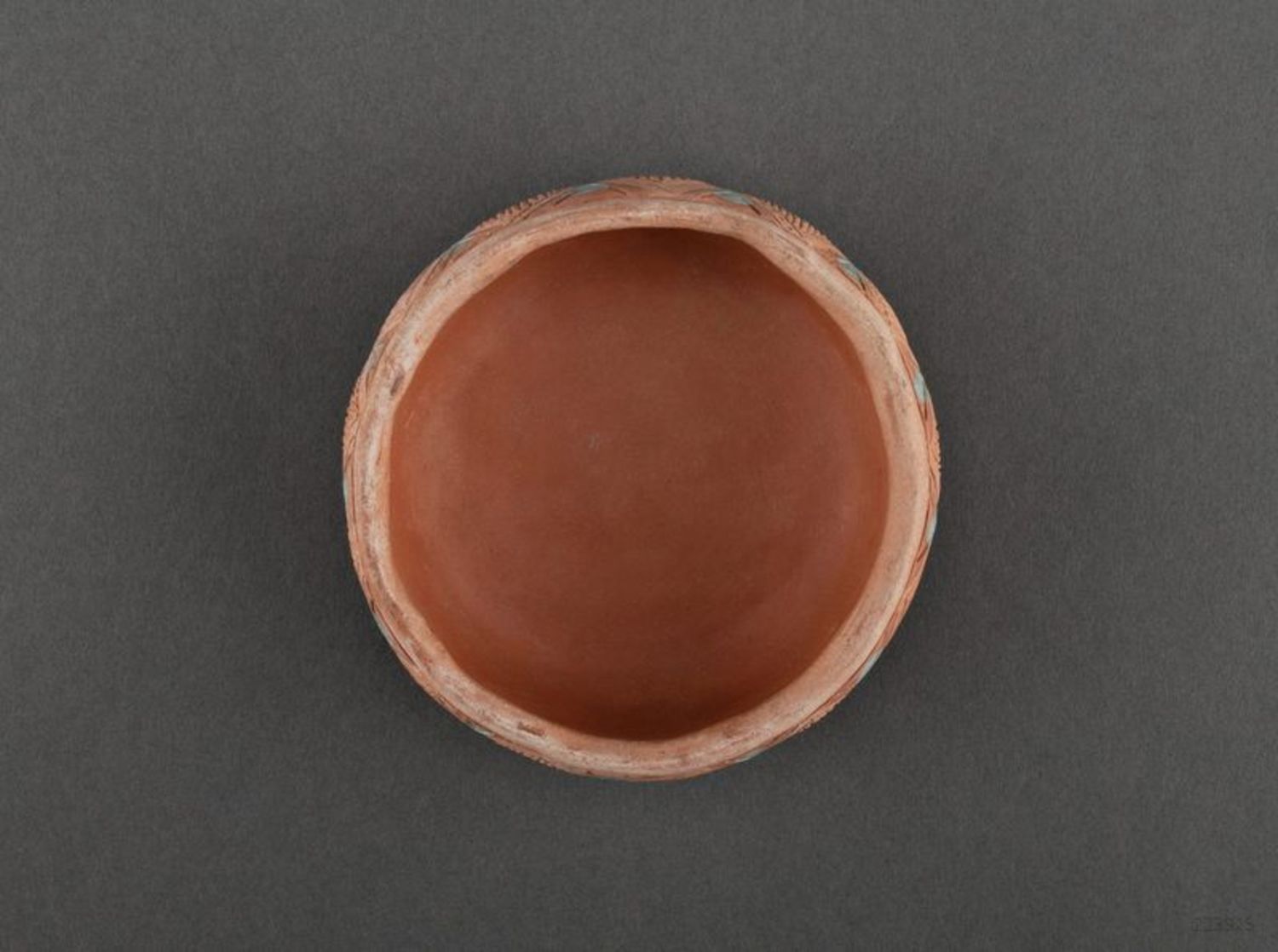 Portacenere di ceramica fatta a mano portacenere etnica ceneriera di argilla 
 foto 3