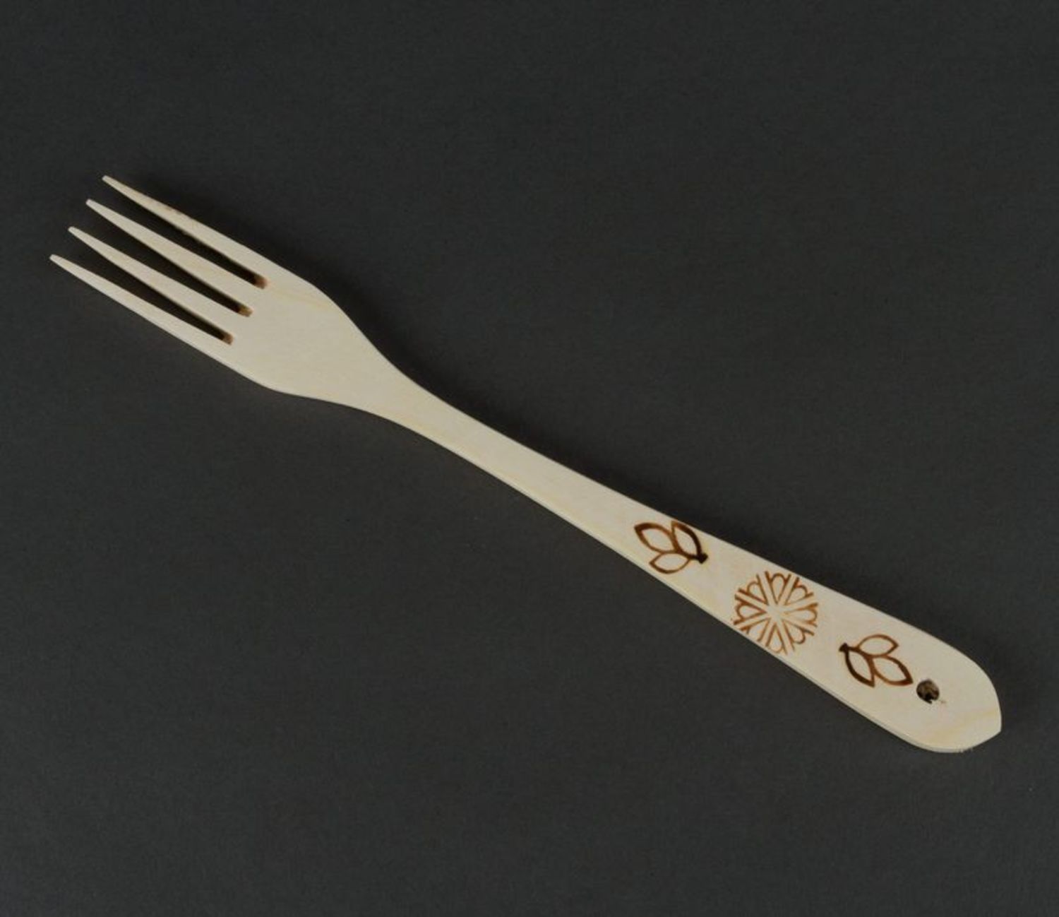 Handmade wooden fork photo 3