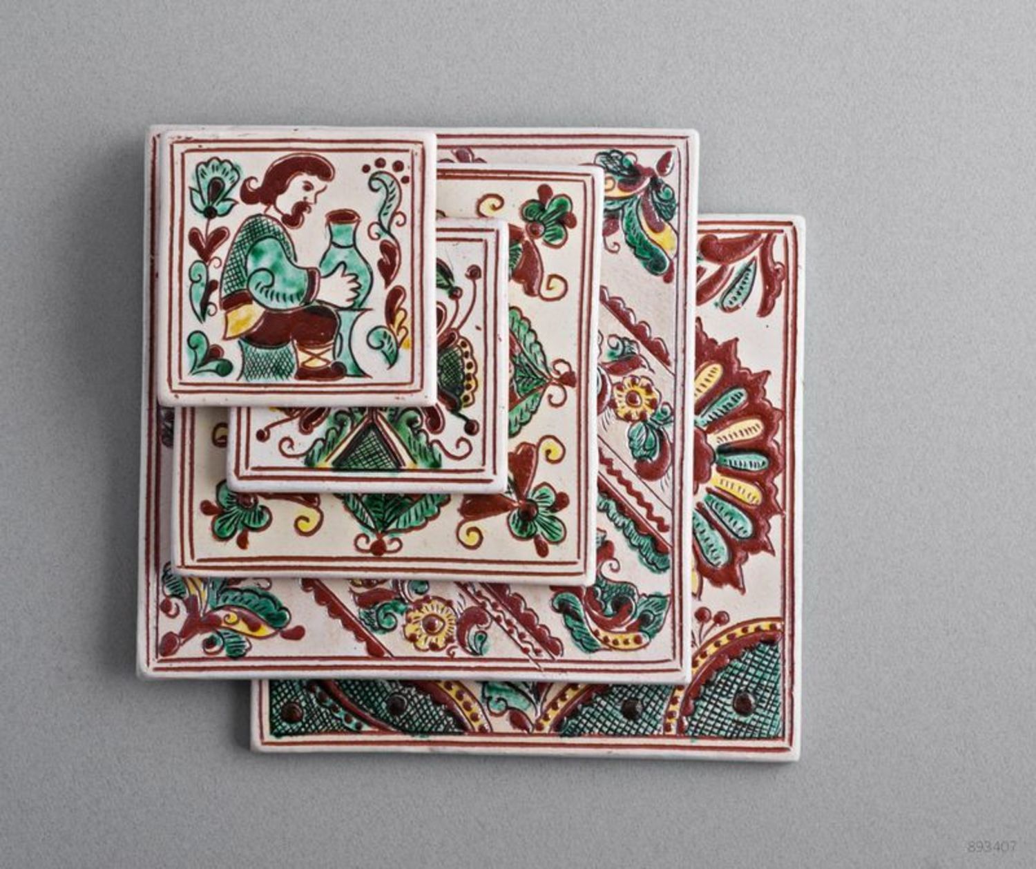 Arazzo in ceramica Piastrella decorativa fatta a mano Arazzo da parete
 foto 4