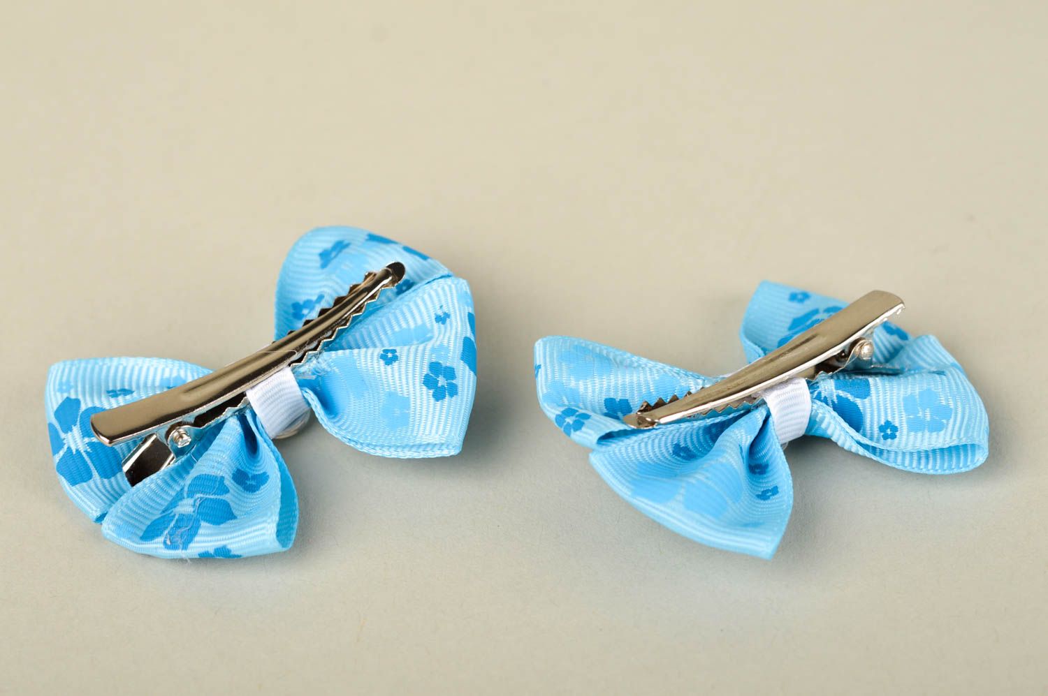 Blaue Mode Accessoires handgemachte Frisur Haarspangen originelles Geschenk foto 3