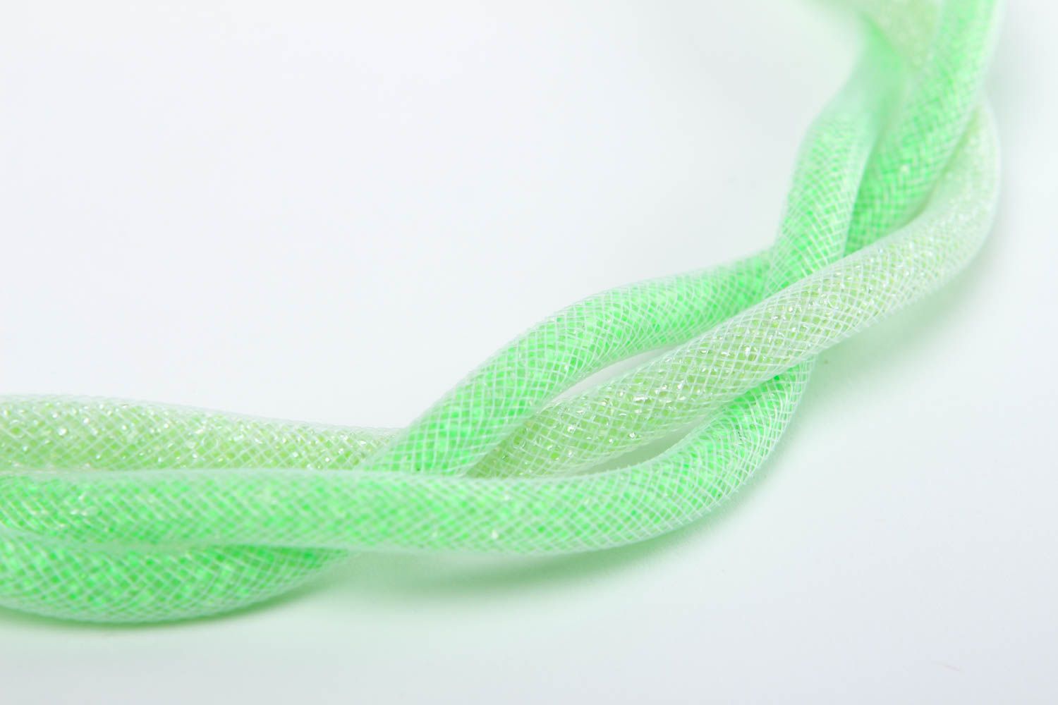 Handmade Damen Collier lange Halskette Accessoire für Frauen stilvoll grün foto 3