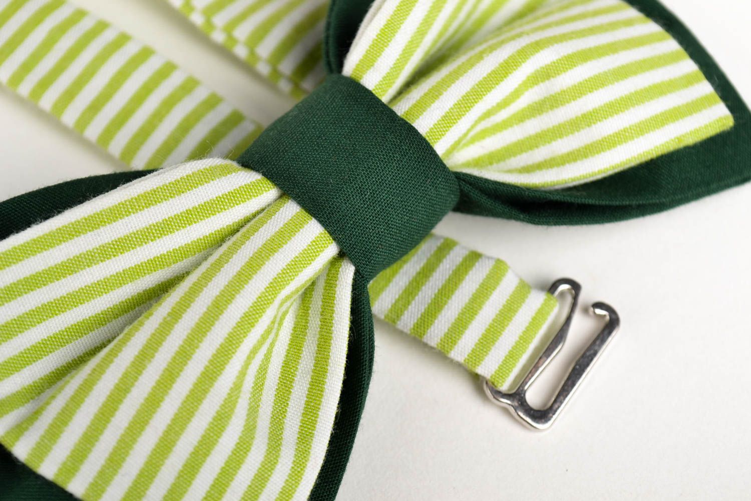 Handmade fabric bow tie textile bow tie accessories for men present for guy photo 3