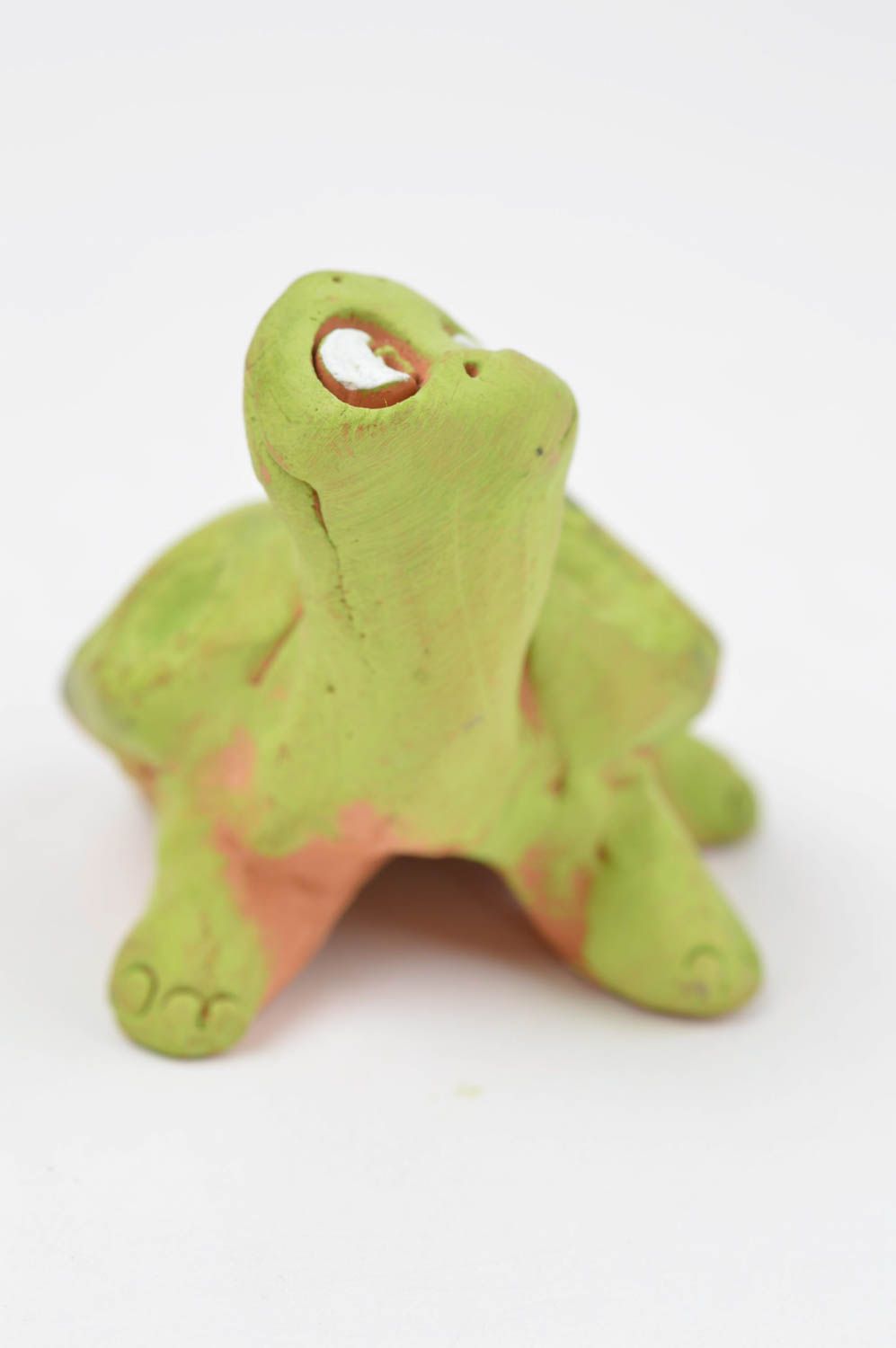 Tier Figur Schildkröte handmade Keramik Deko Wohnzimmer Dekoration  foto 3
