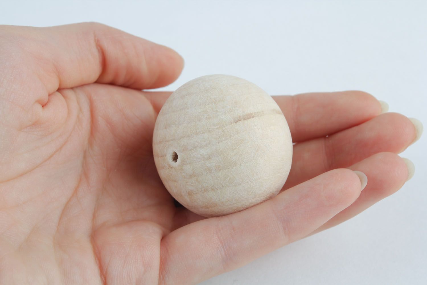 Homemade wooden bead for creative work photo 3