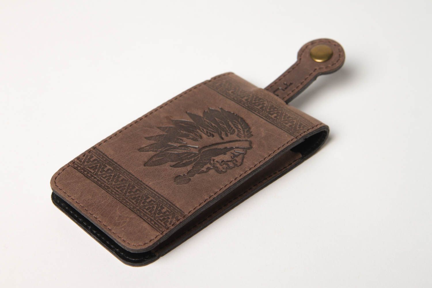 Unusual handmade leather key case handmade accessories best gifts for him photo 2