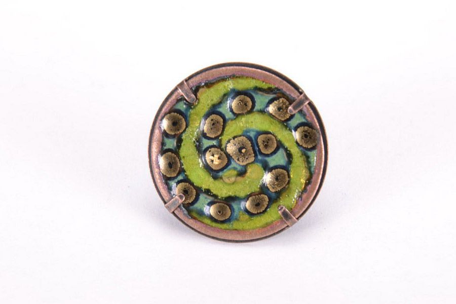 Copper green ring photo 3