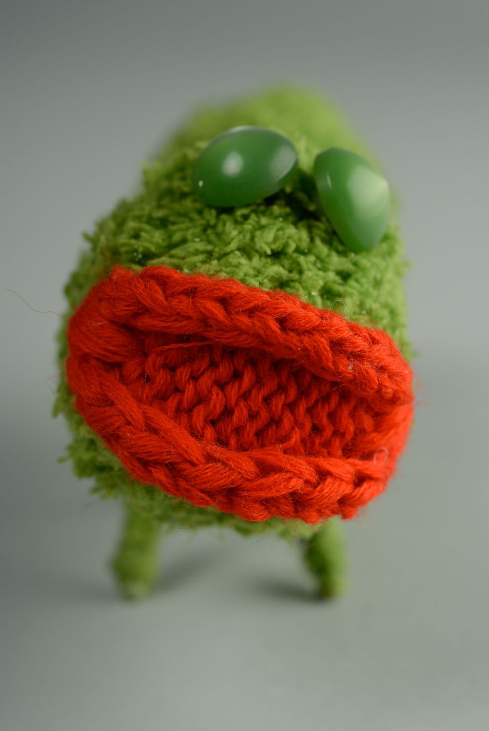 Homemade crochet toy Caterpillar photo 2