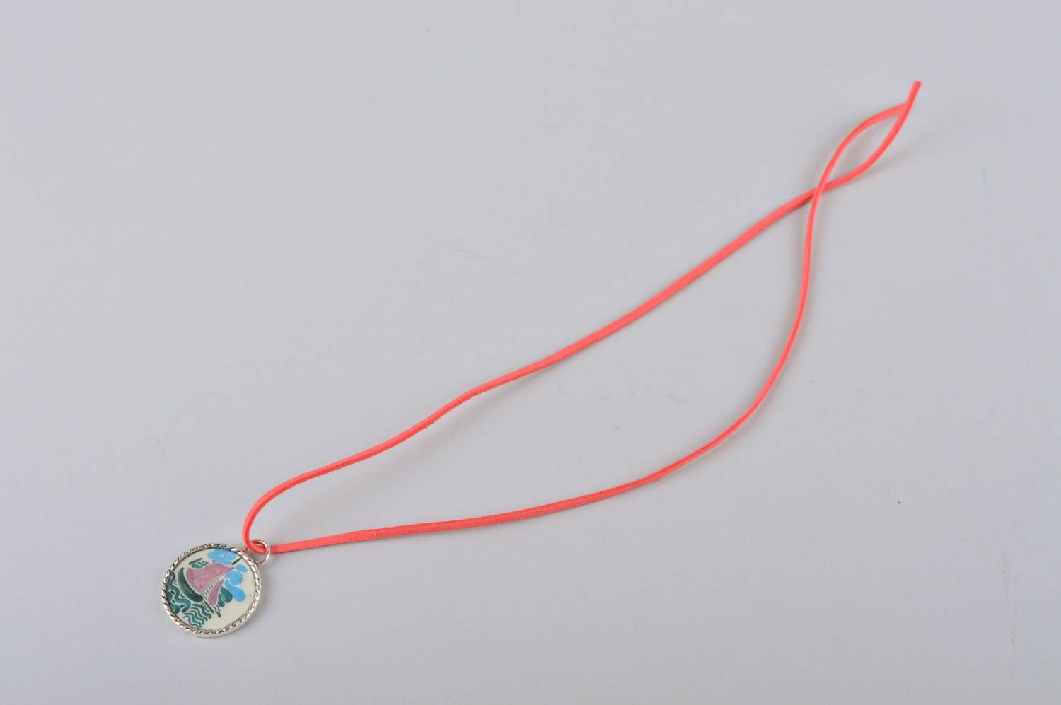 Handmade beautiful pendant unusual metal pendant female accessory gift photo 5