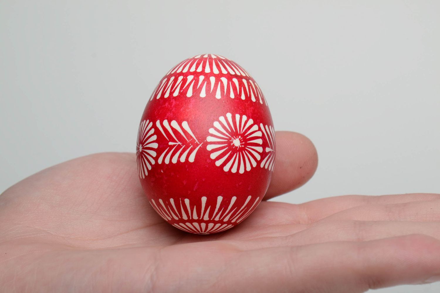 Пасхальное яйцо ручной работы с лемковской росписью фото 5