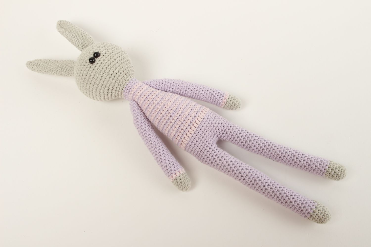 Handmade soft toy bunny toy design crocheted toy handmade soft toy toy for kids  photo 2