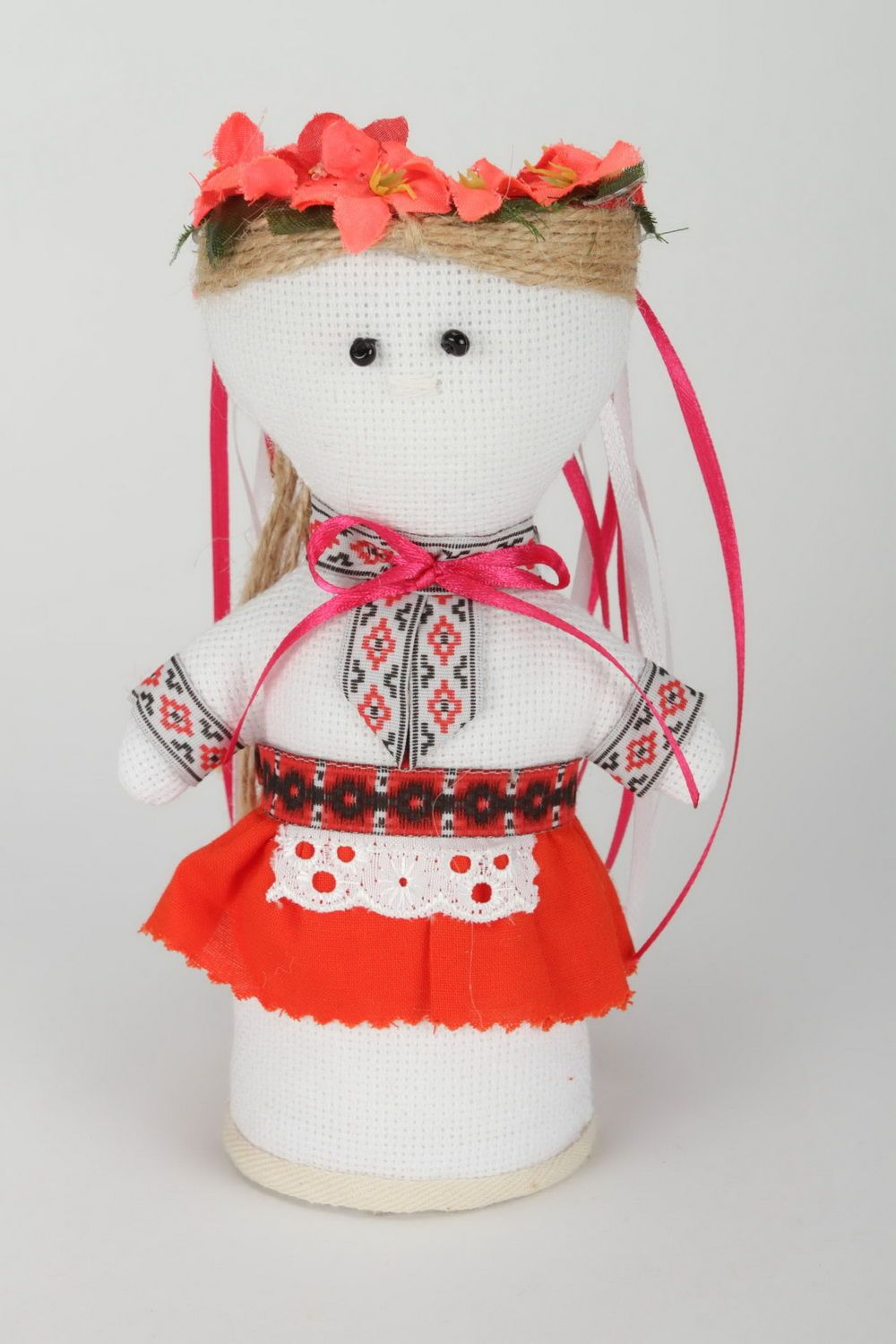 Soft doll made of flax Little Ukrainian photo 5