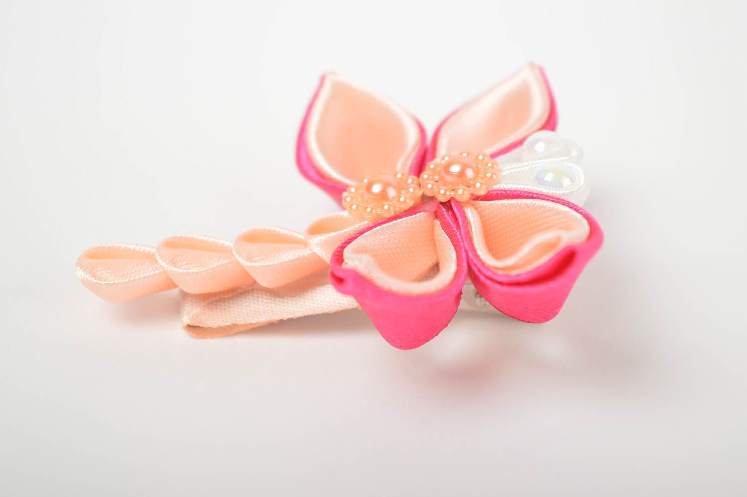 Libelle Haarspange handmade Mädchen Haarschmuck Mode Accessoire Haar Spange rosa foto 4