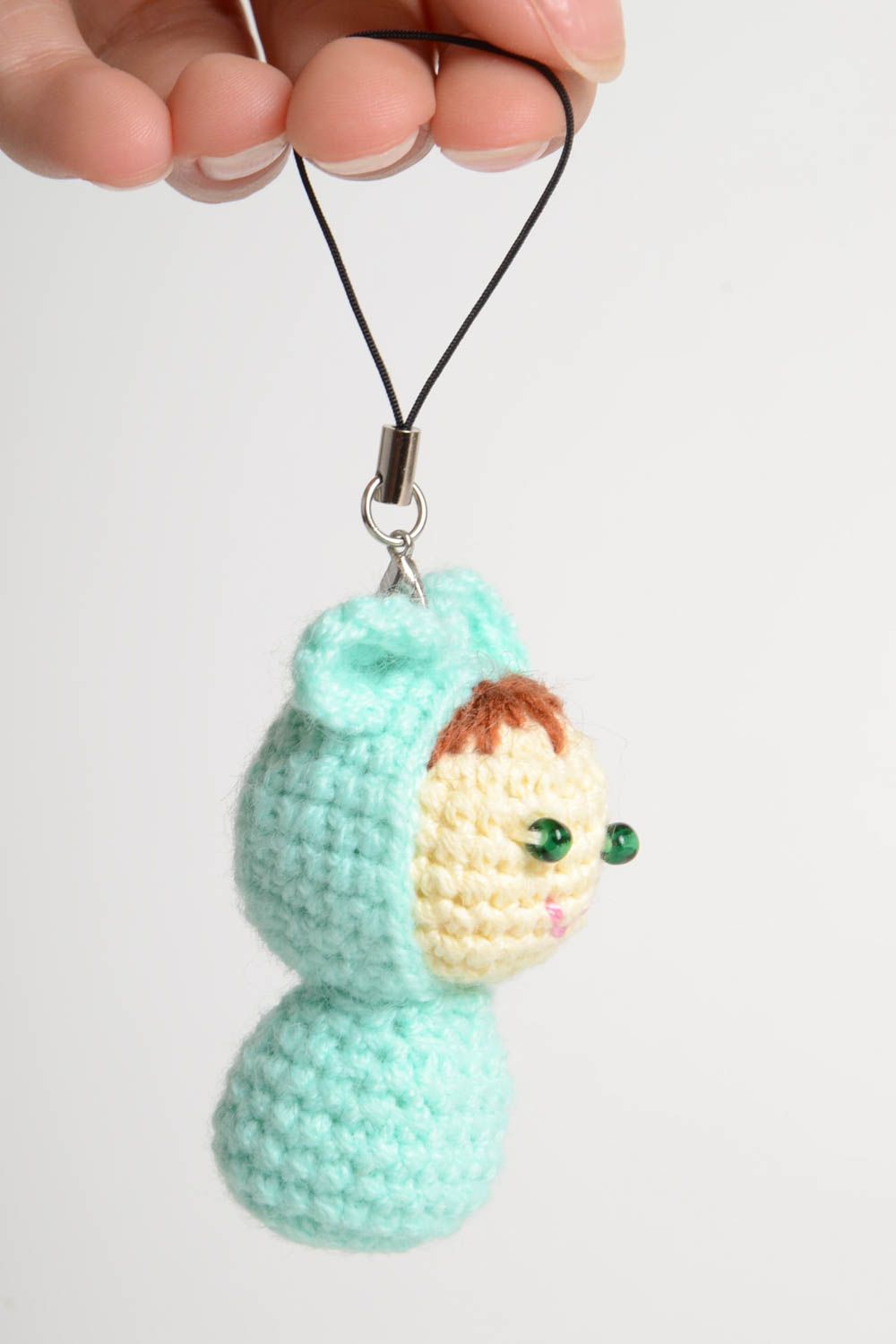 Unusual handmade crochet keychain soft toy keychain crochet ideas gifts for kids photo 5