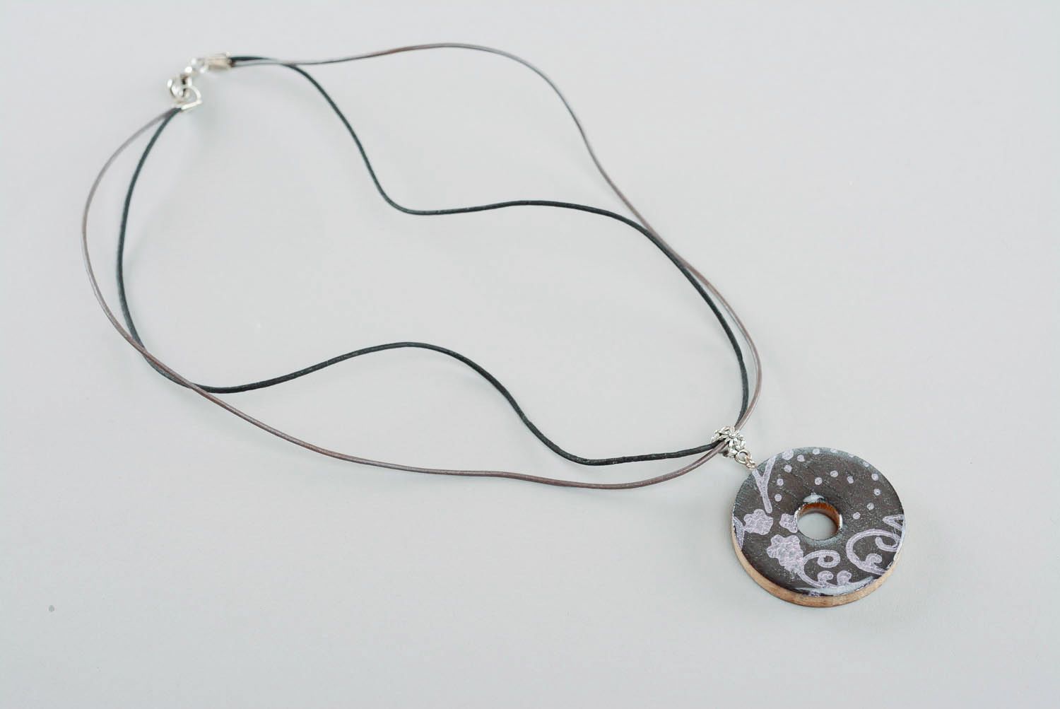 Double-sided pendant with ornament  photo 2