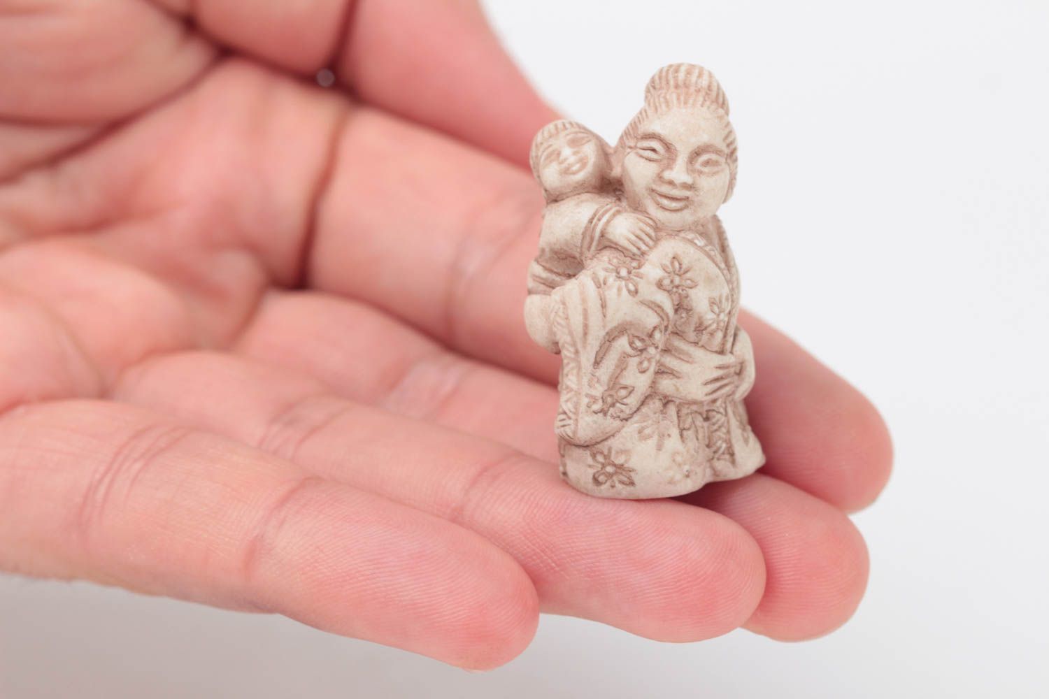 Figurine décorative fait main Petite statuette netsuke Yuan Mou Déco intérieur photo 5