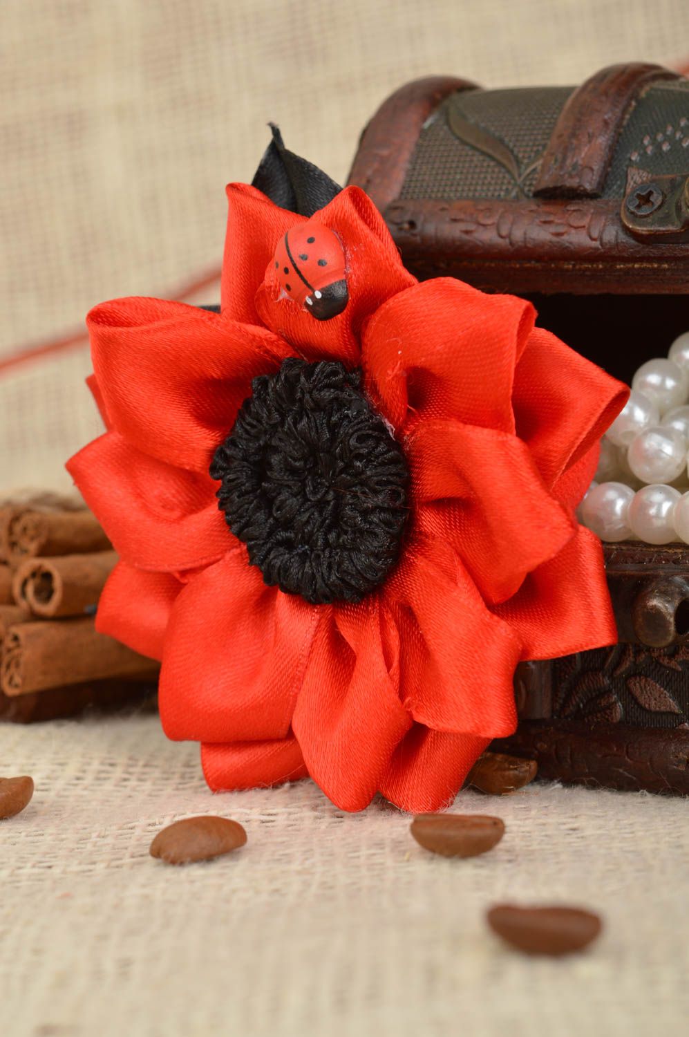 Handmade Schmuck handmade Blumen Haargummi modisch Mädchen Haarschmuck stilvoll foto 1