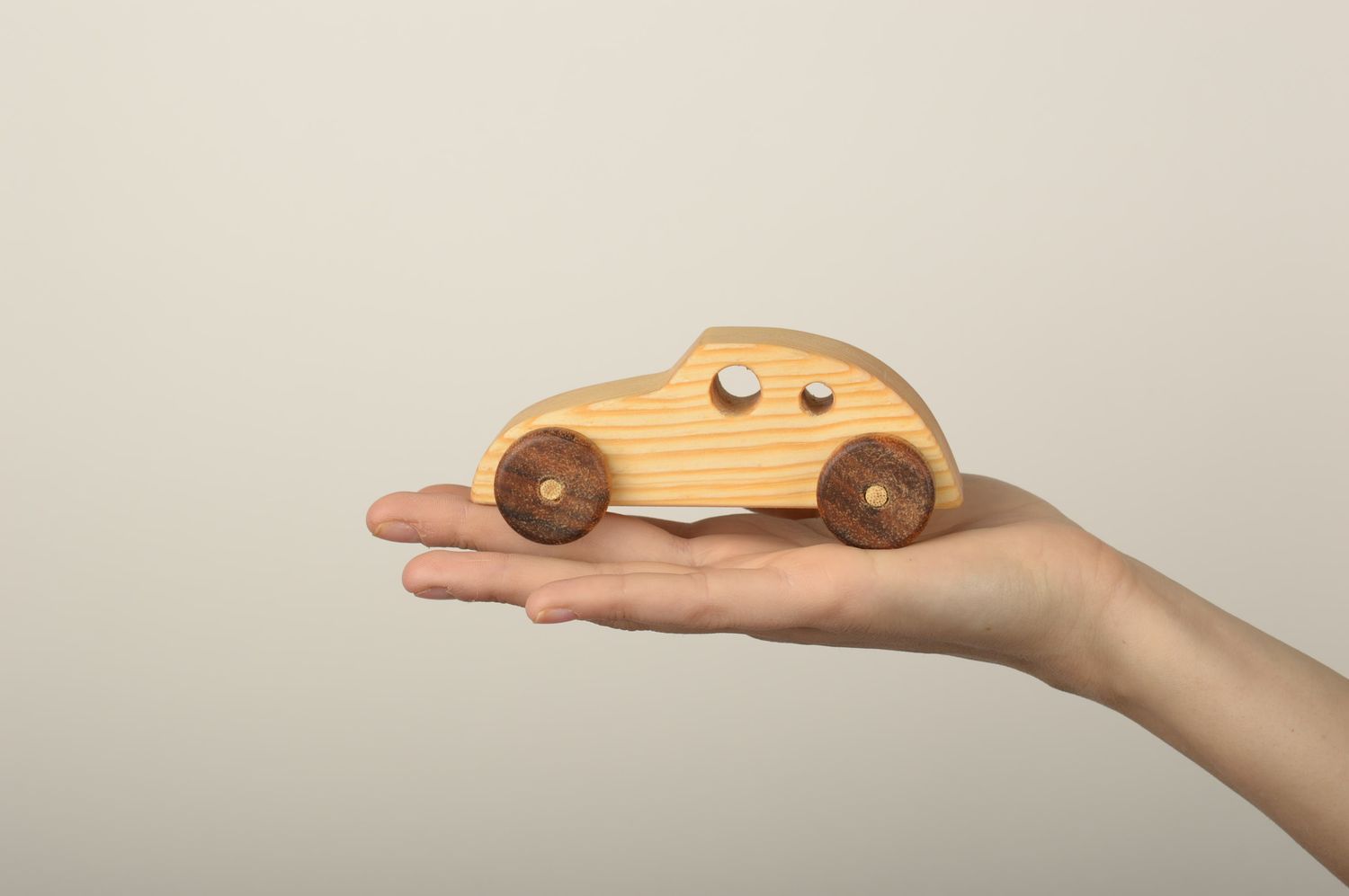 Juguete de madera artesanal para niños elemento ecológico regalo original foto 1