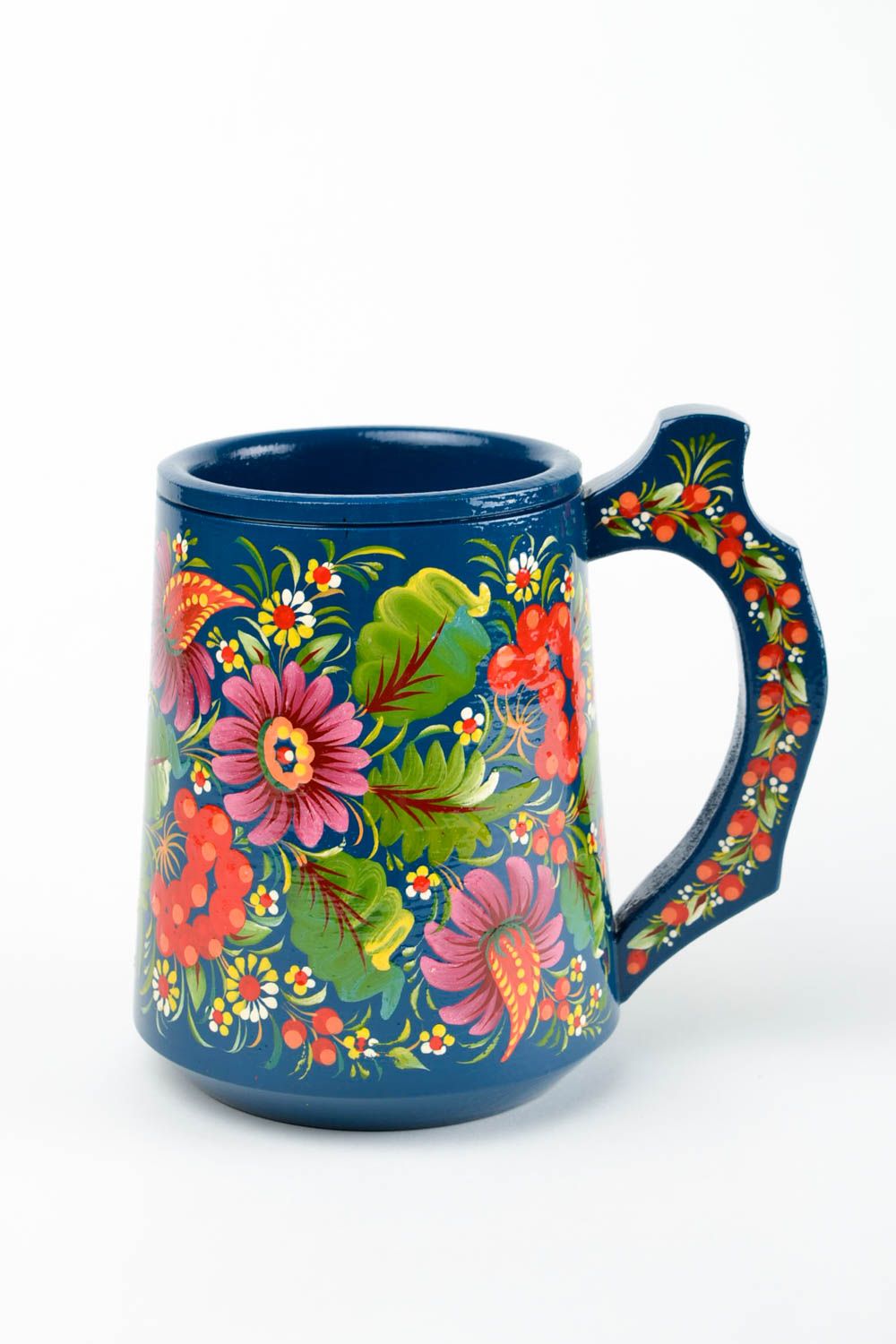 Handmade mug designer wooden glass unusual gift decorative use only decor ideas photo 4