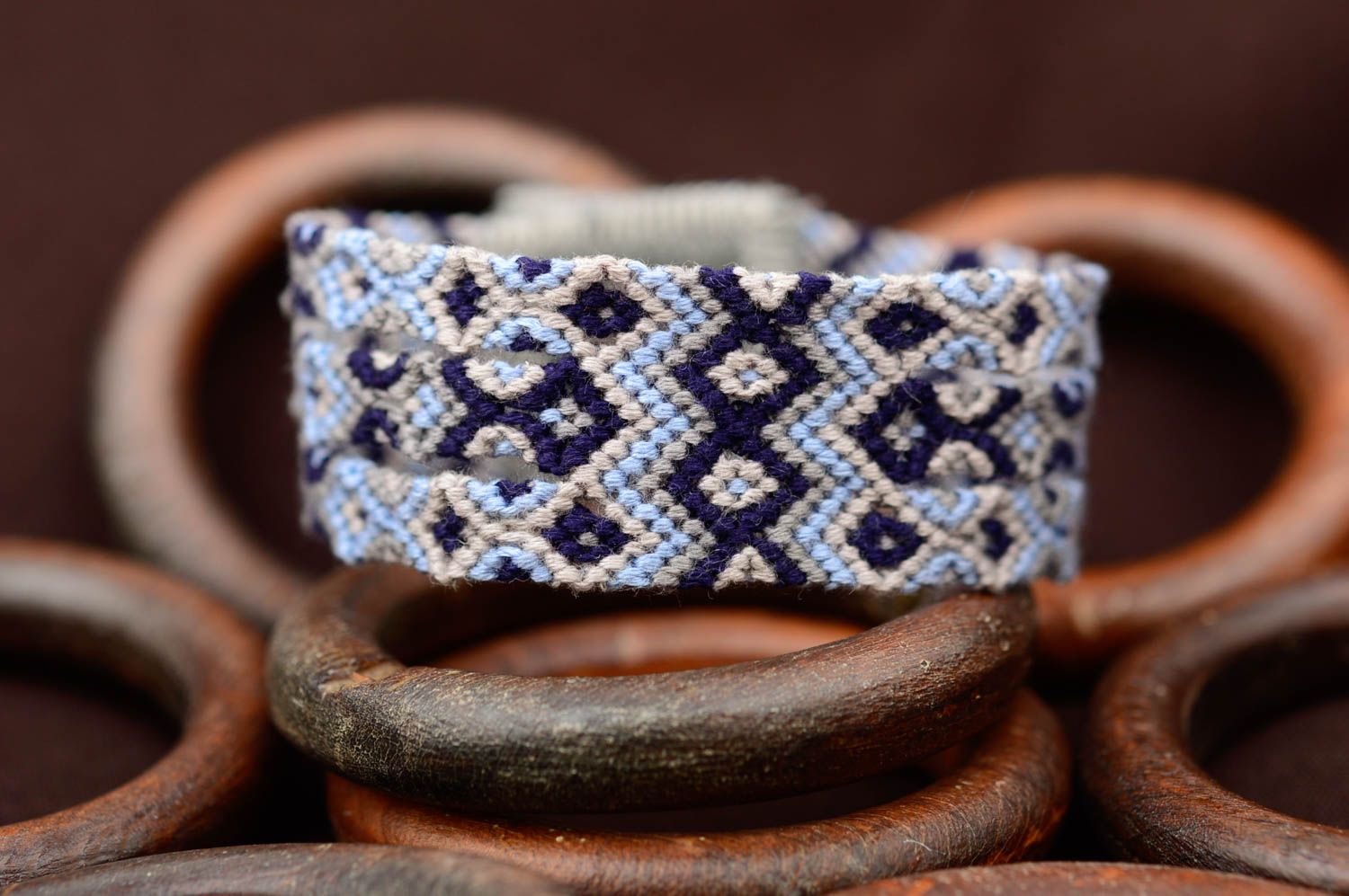 Hippie bracelet handmade friendship bracelet macrame jewelry designer bracelets photo 1