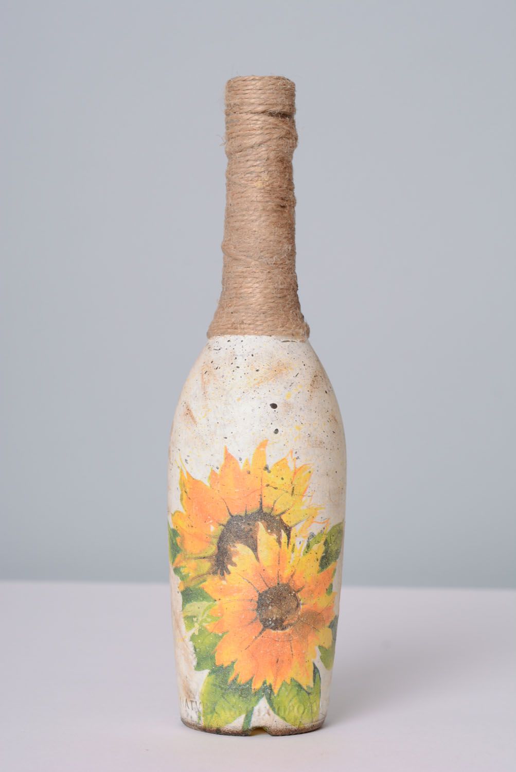 Decorative bottle Sunflowers photo 5